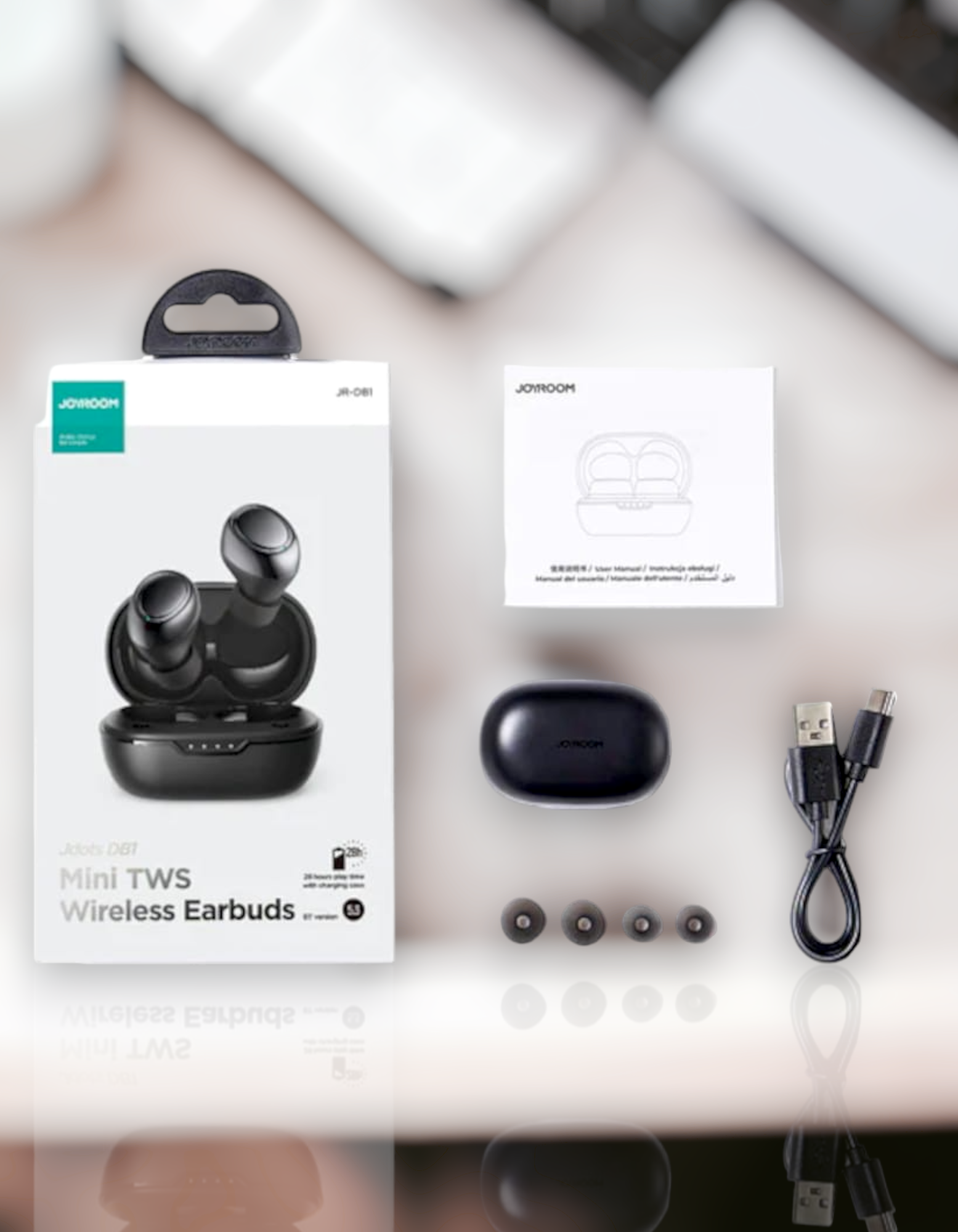 JOYROOM JR-DB1 Mini TWS Wireless Earbuds Fast Charging, Water Resistance