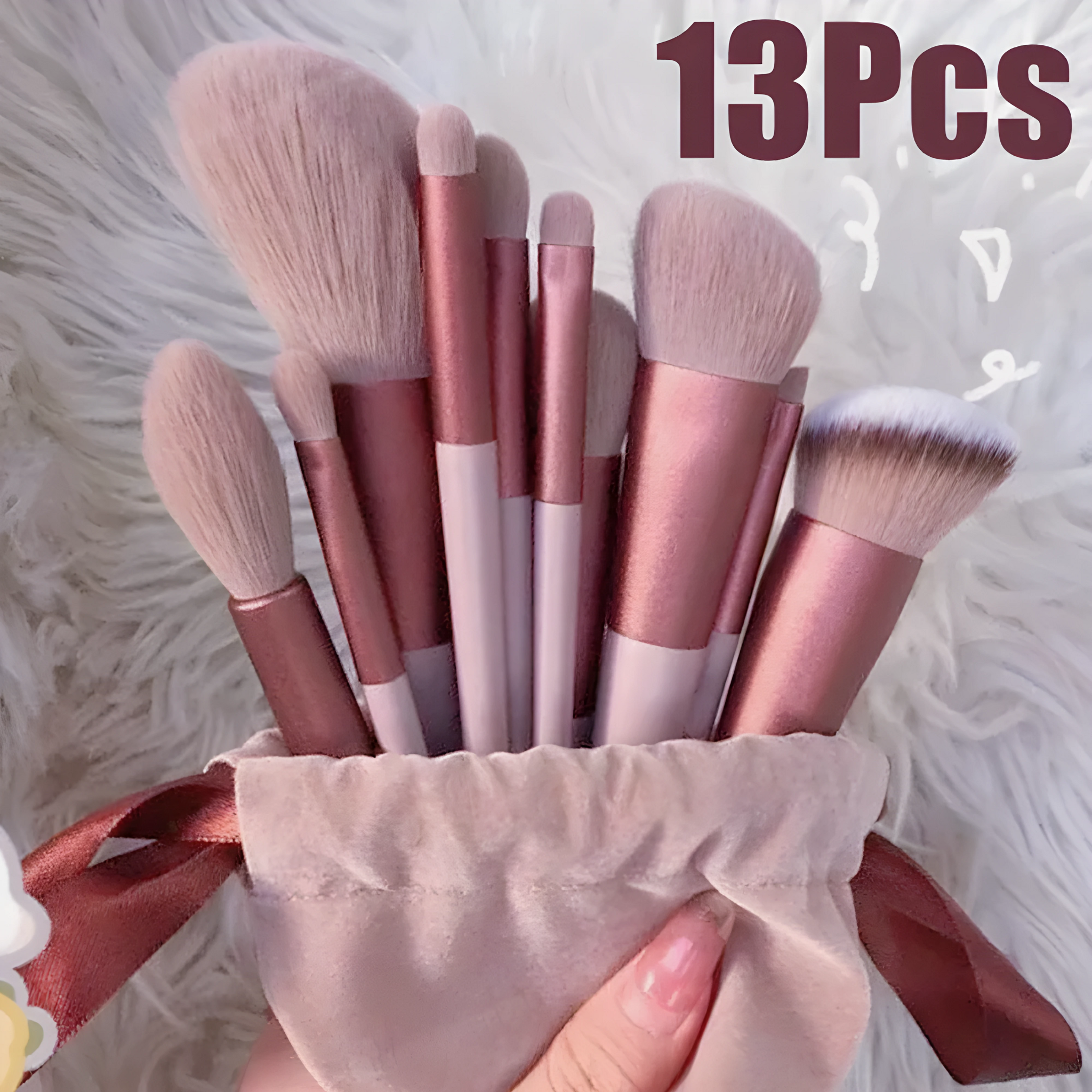 13 PCS makeup brush set, eye shadow brush, foundation brush, blush brush, cosmetic brush, beauty tools