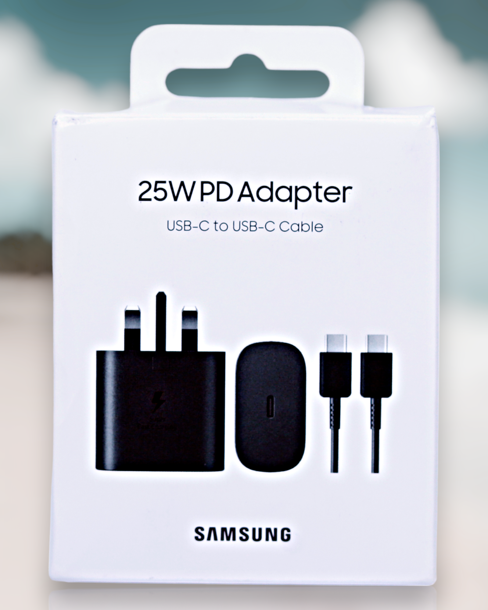 Samsung 25W USB-C to USB-C Cable PD Adapter - Fast and Efficient Charging Solution for Samsung Devices