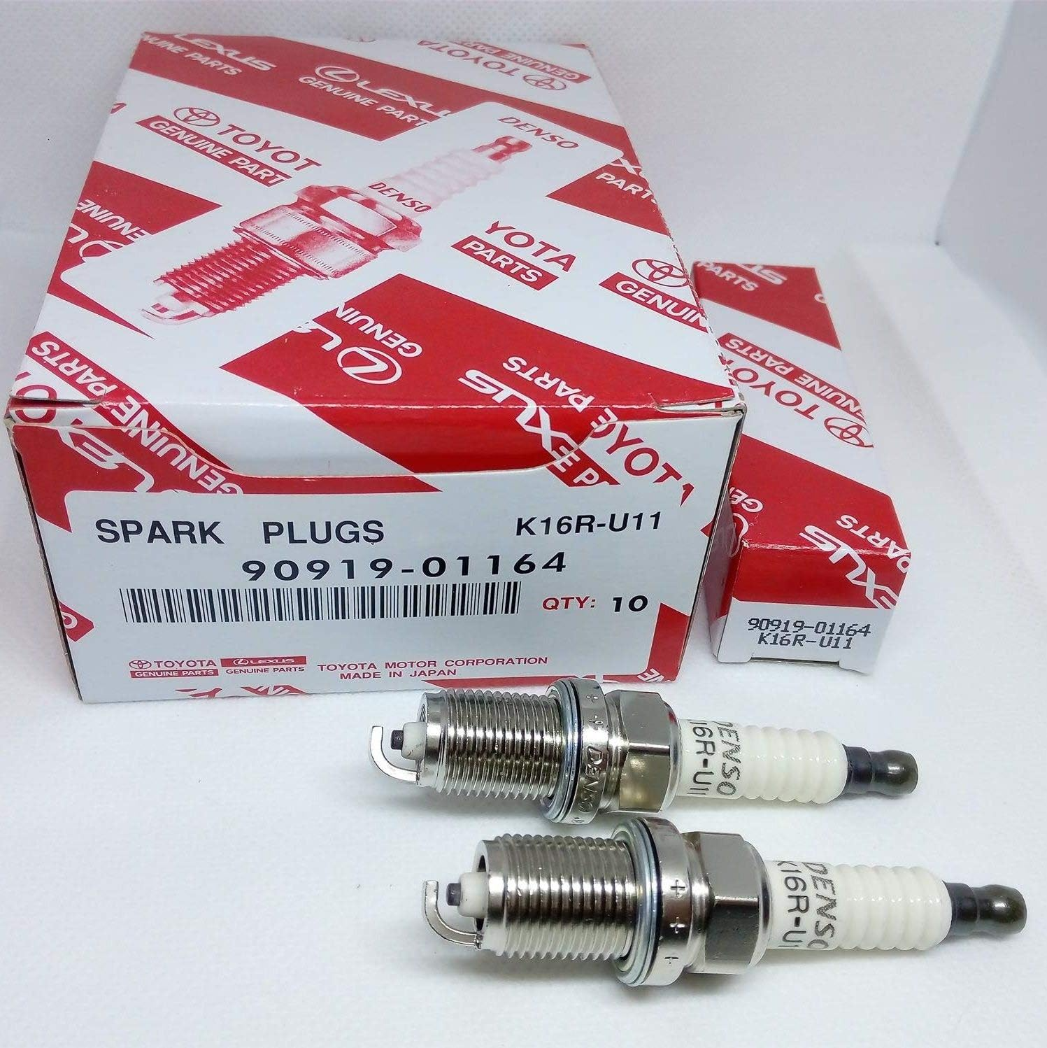 4 PCs New Genuine Spark Plugs Fit for Toyota Yaris Corolla