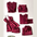 6 Pcs Satin Silk Women’s Nightwear & Sleepwear Set in Black, Maroon, Pink, Grey and Blue
