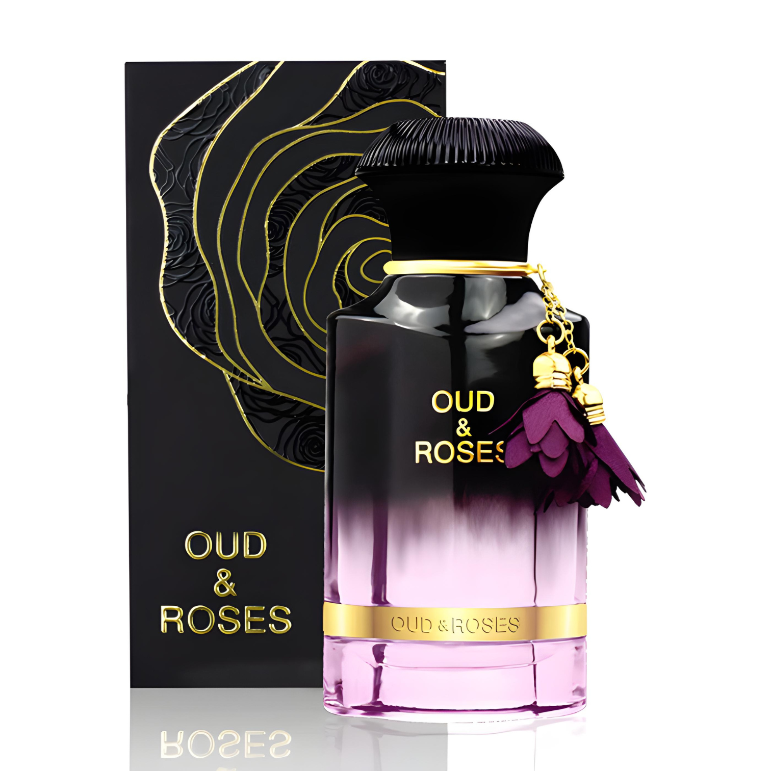 AHMED Oud & Roses 60mL Unisex Oriental Perfume - Woody Floral Fragrance for Men and Women with Oudh (Frankincense) and Rose Accords (Oud Perfume, Rose Perfume, Unisex Fragrance, Oriental Scent)