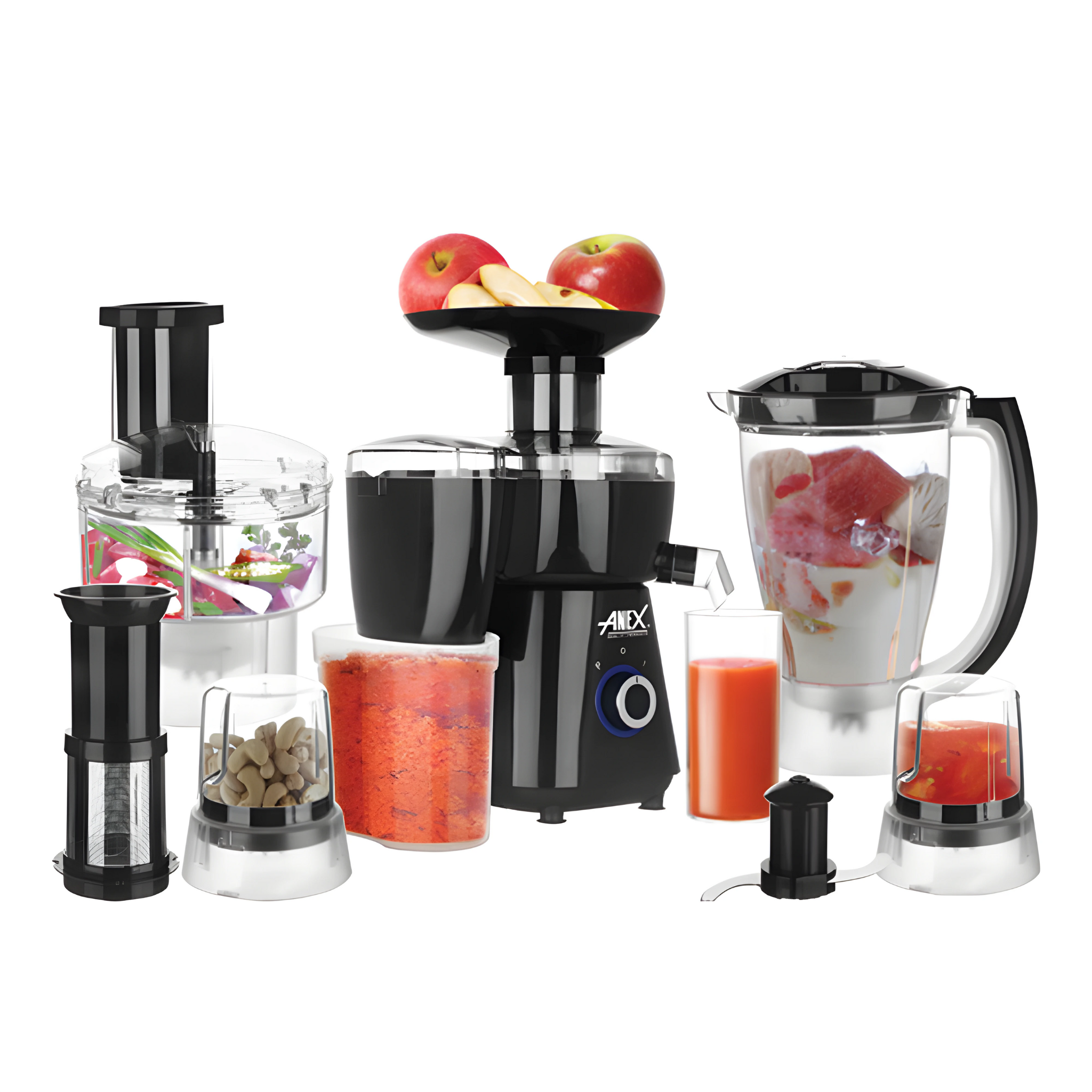 Anex AG-2150 EX Deluxe Kitchen Juicer, Blender & Grinder