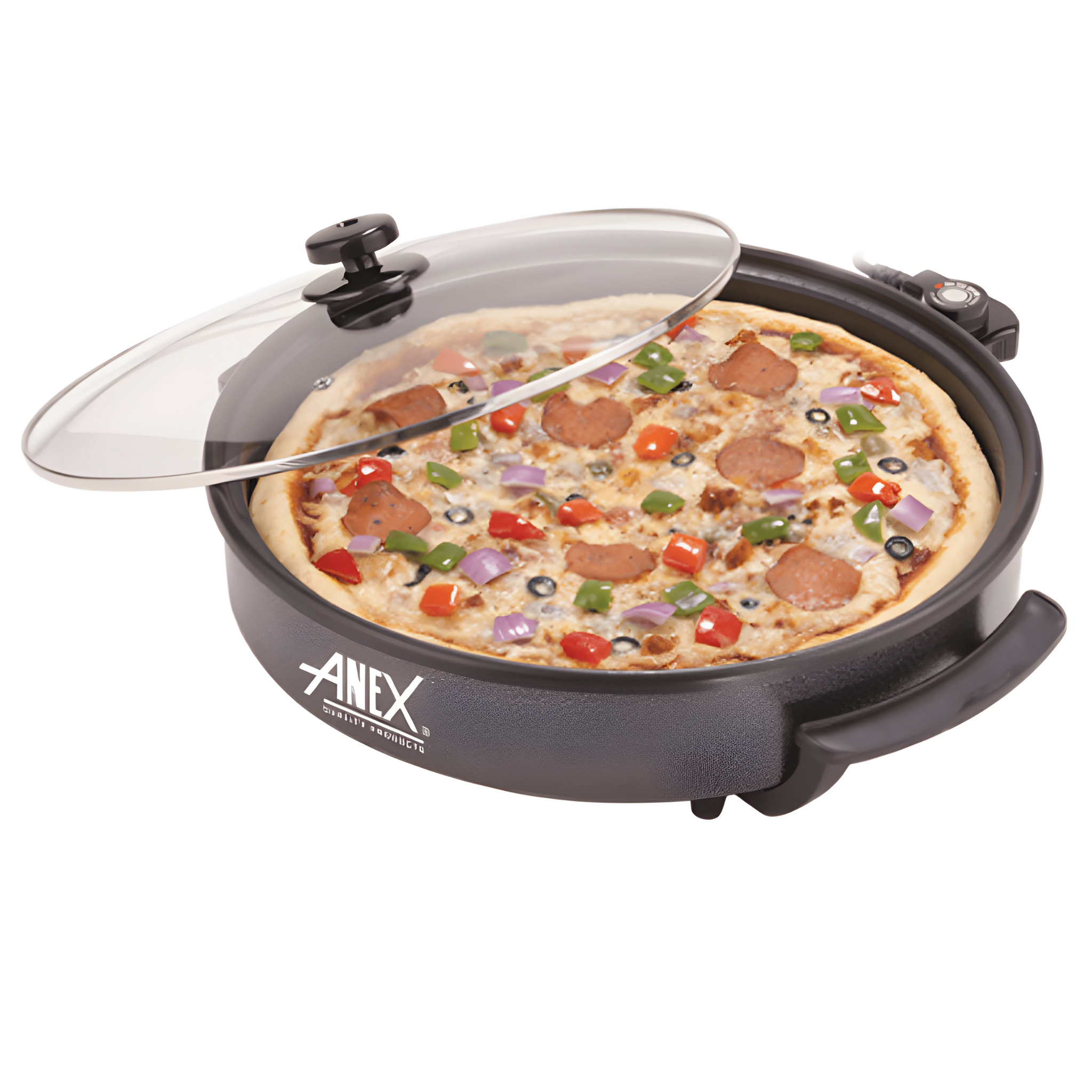 Anex AG-3064 Multipurpose Pizza Pan - Ideal for Cooking, Serving, and Storing