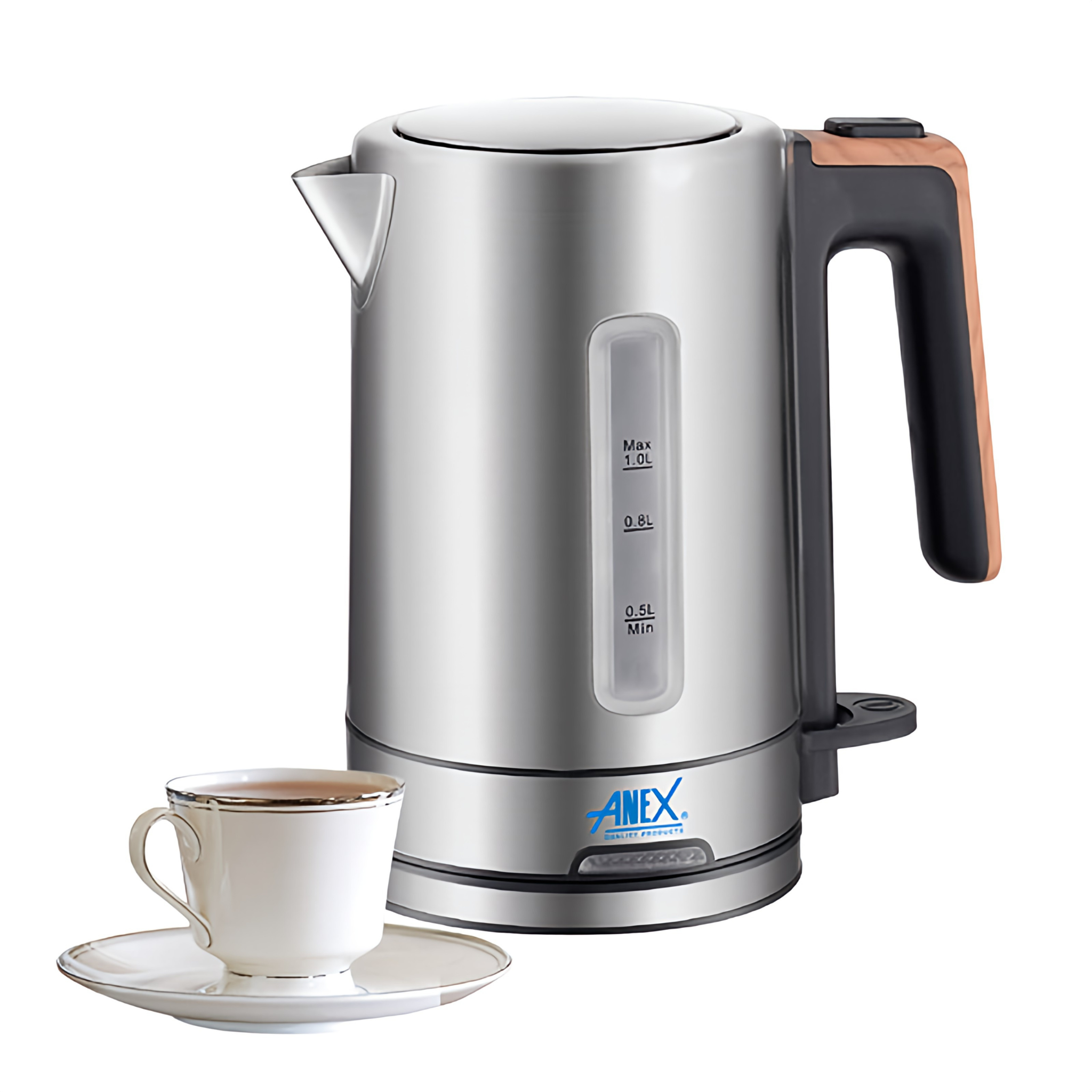 Anex AG-4051 Electric Kettle 1 Ltr Steel Body