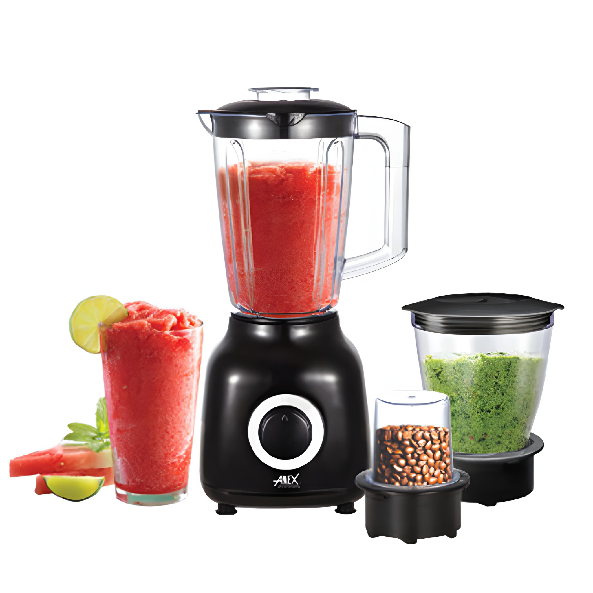 Anex AG-6048 3 in 1 Deluxe Juicer Blender and Grinder