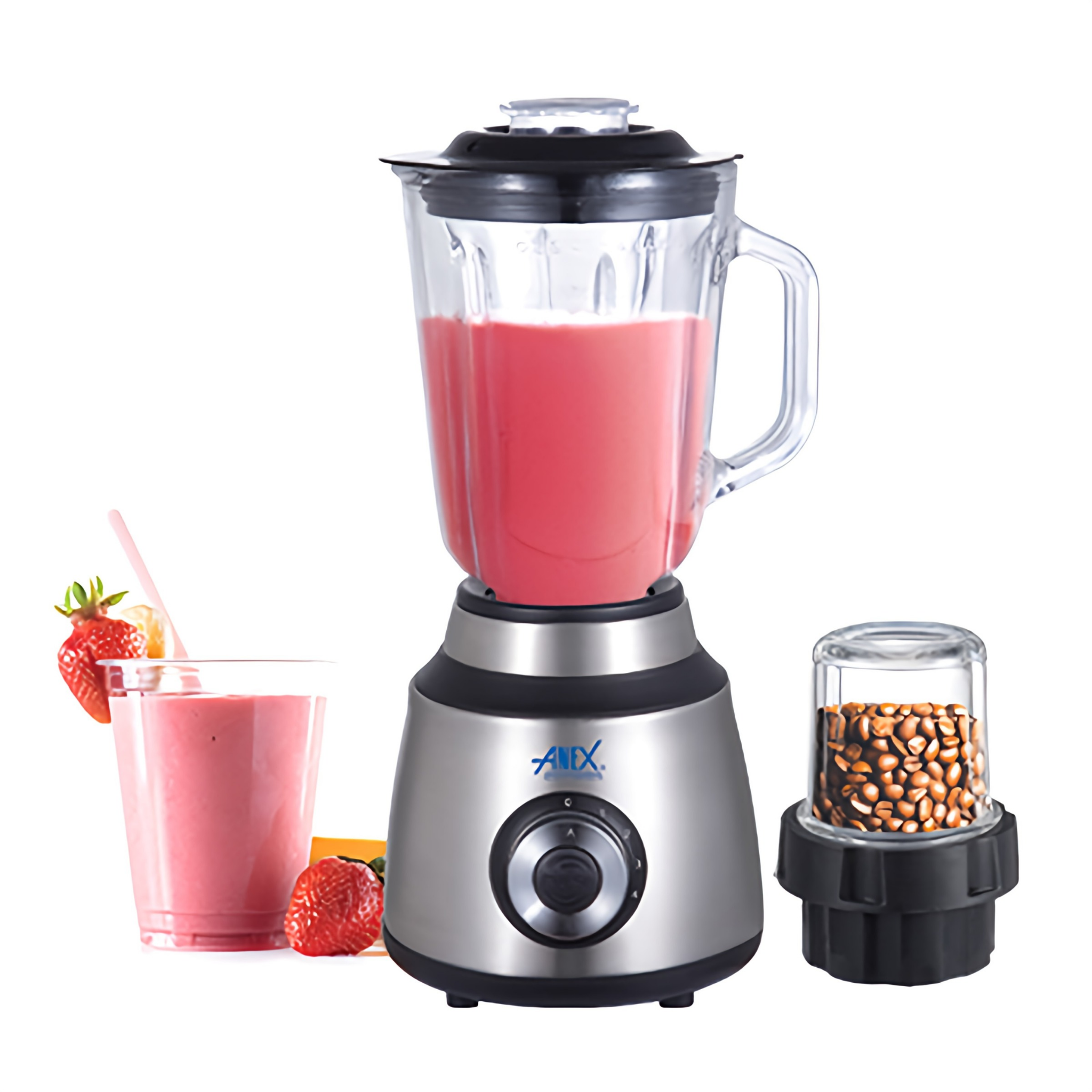 Anex AG-6033 2 in 1 Deluxe Juicer Blender Grinder