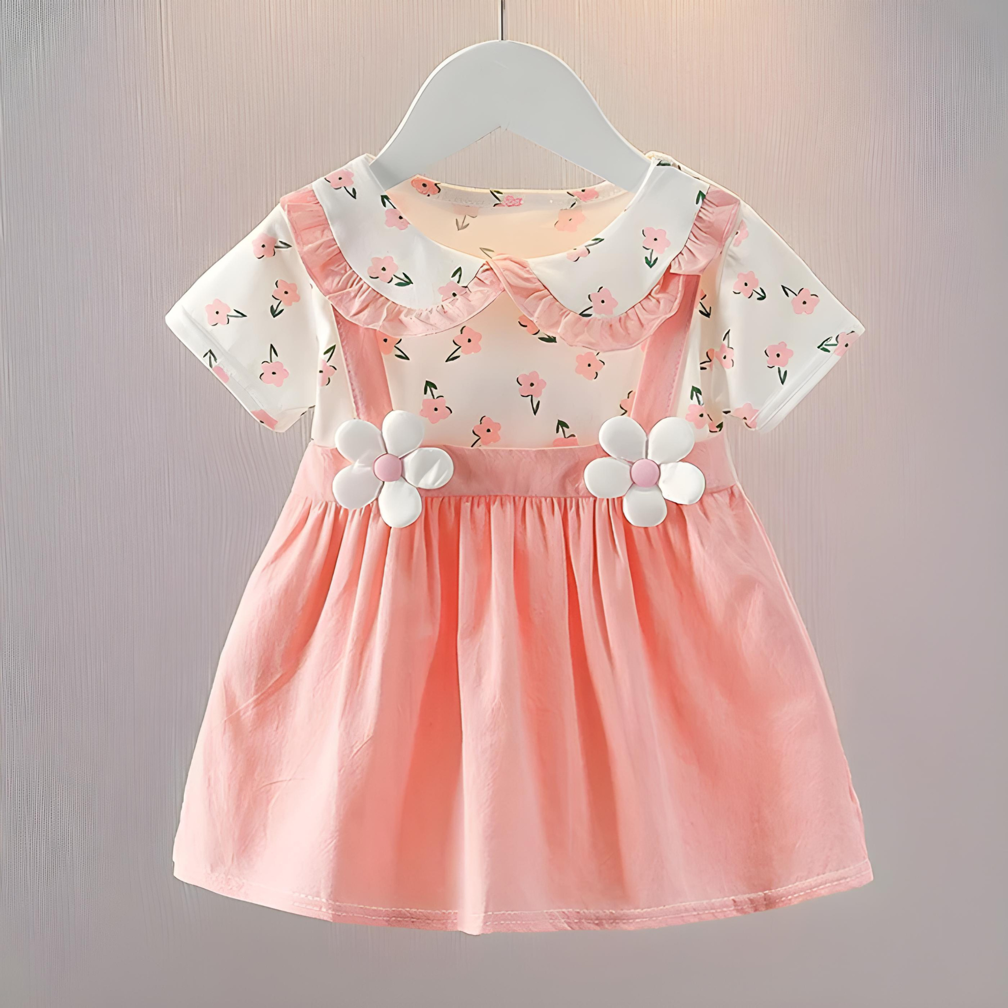 Baby Girl Princess Dress - Summer Party Wedding Birthday Outfit with Doll Collar