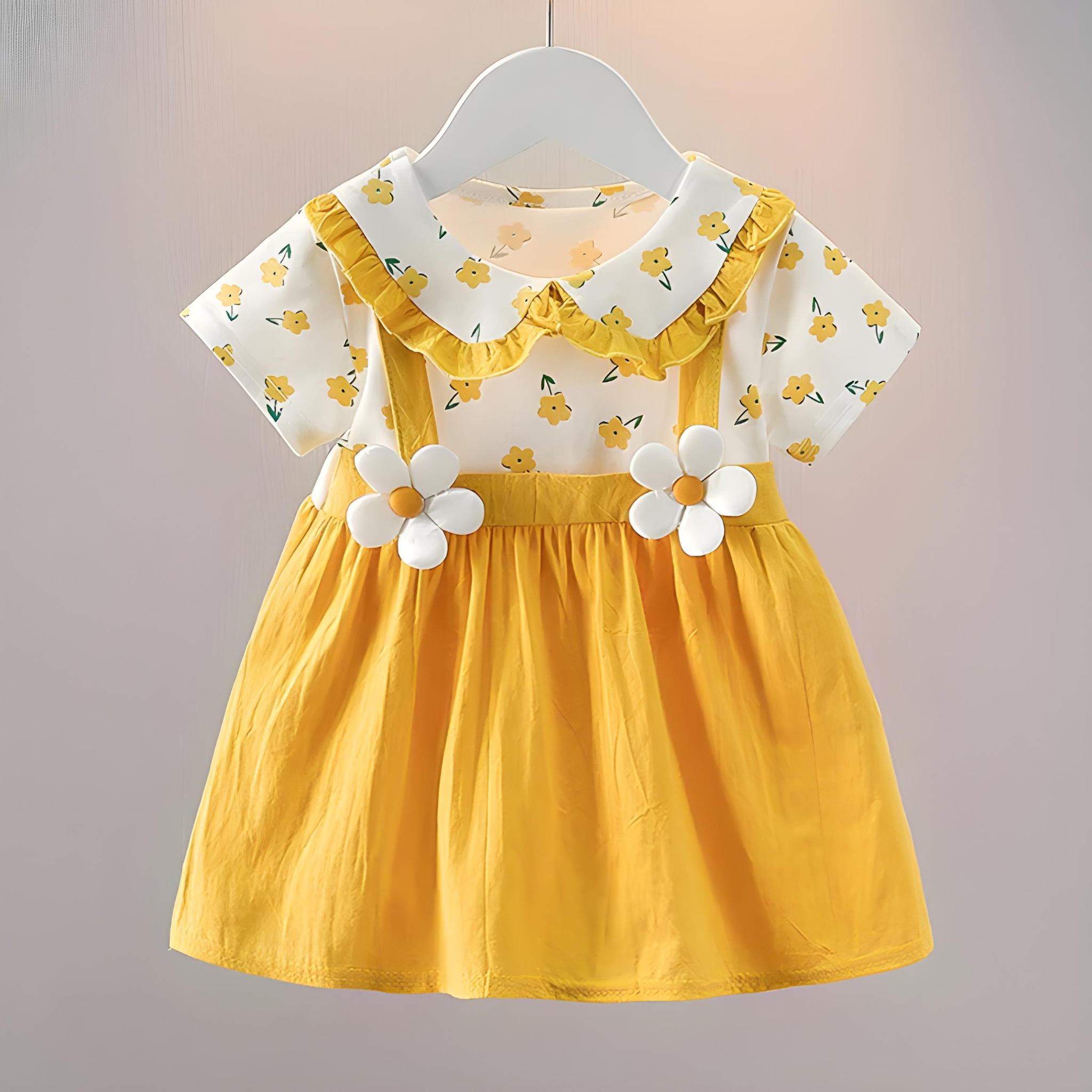 Baby Girl Princess Dress - Summer Party Wedding Birthday Outfit with Doll Collar