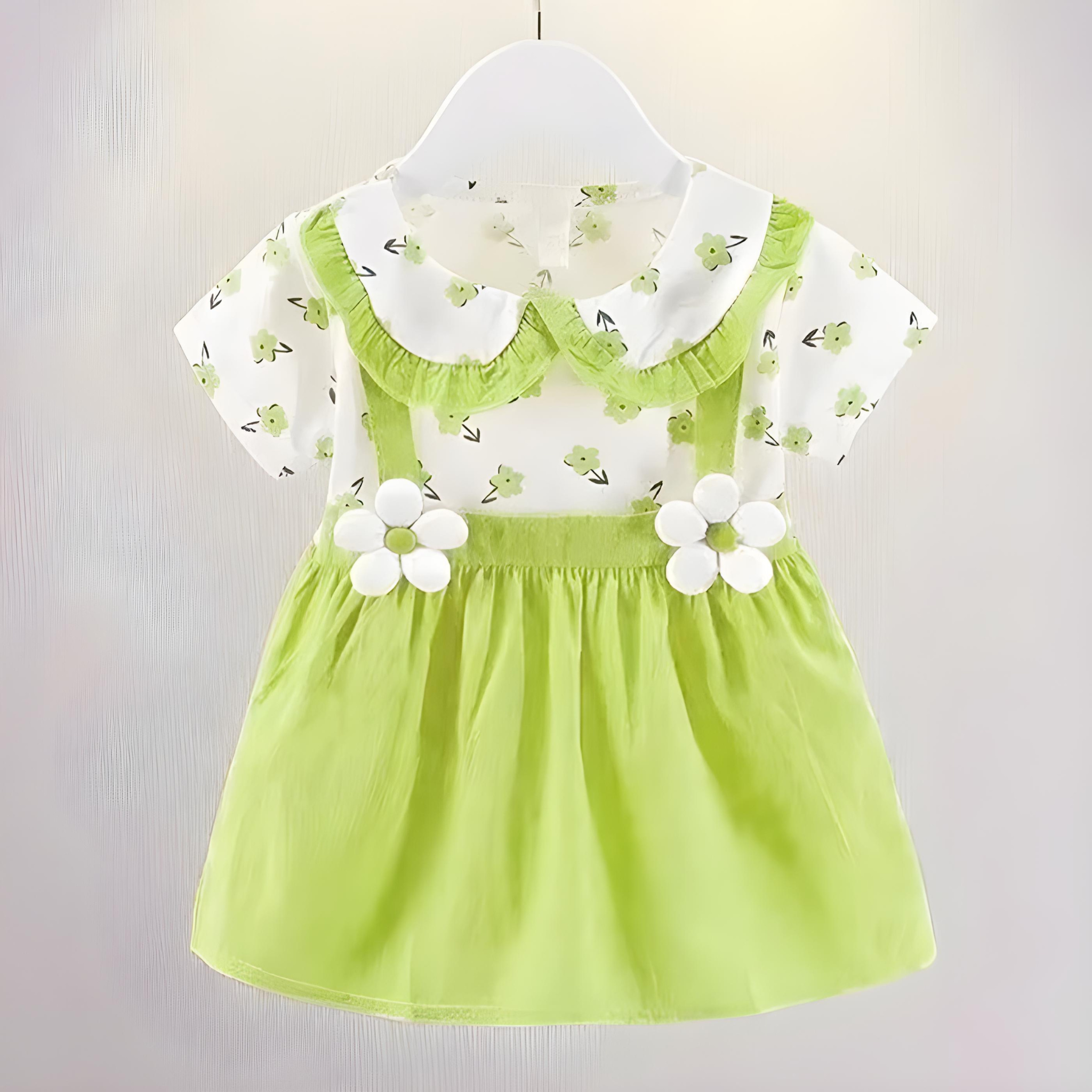 Baby Girl Princess Dress - Summer Party Wedding Birthday Outfit with Doll Collar