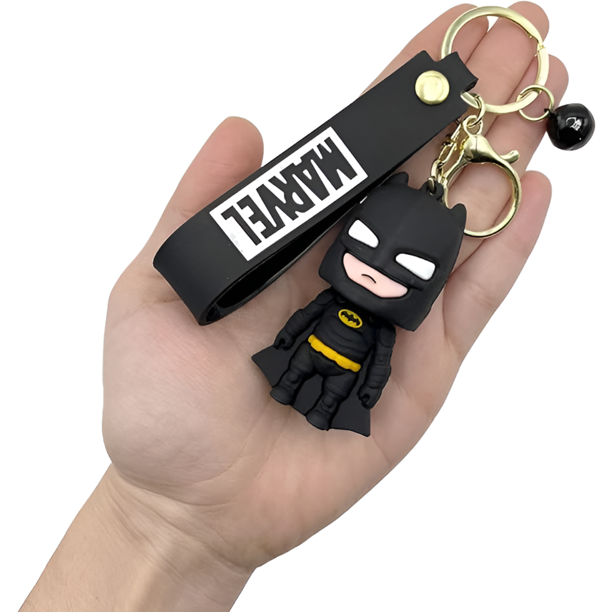 Batman Marvel 3D Silicone with Lanyard Metal Key Chain