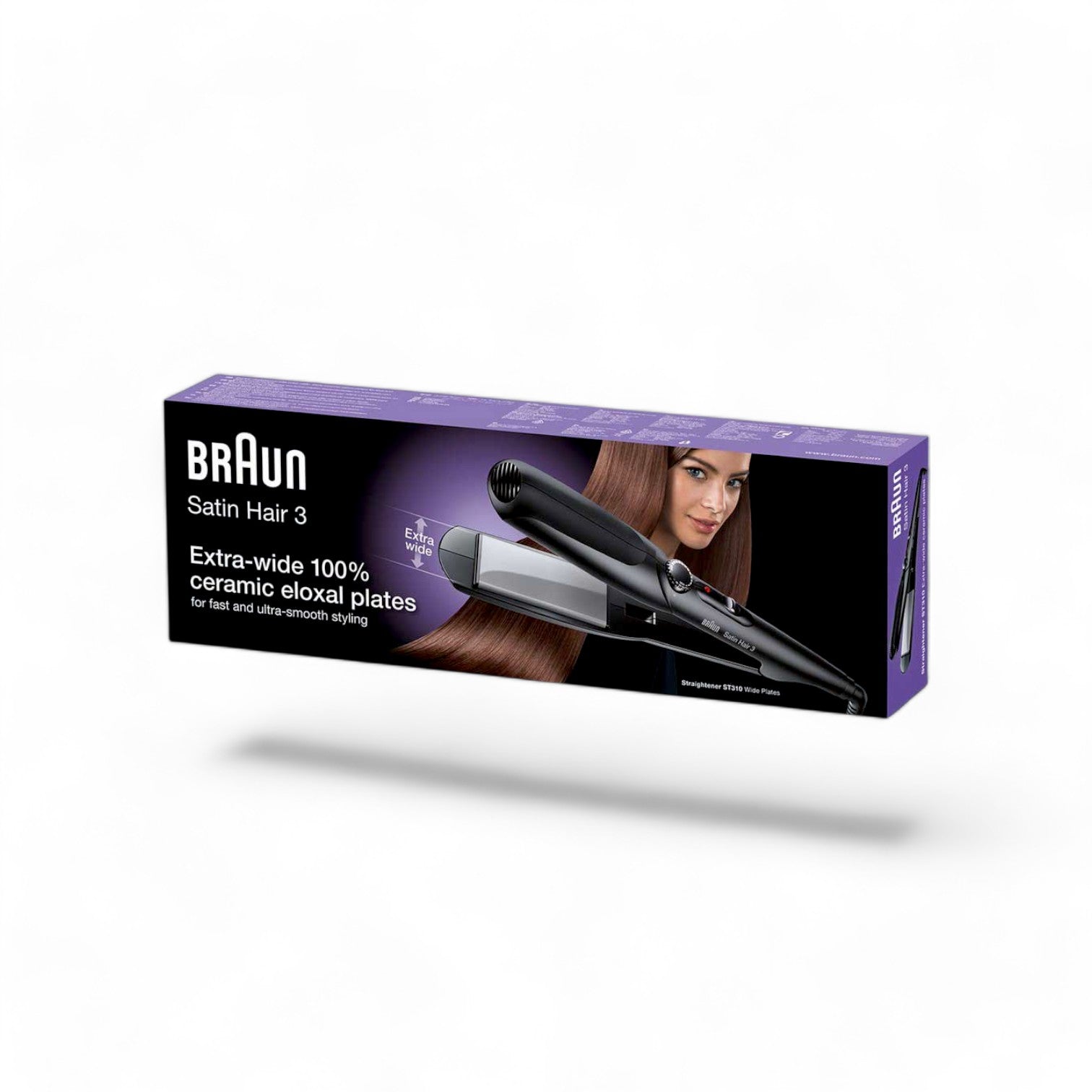 Braun Satin Hair 3 - ST 310 - Hair Straightener with Extra Wide Plates 