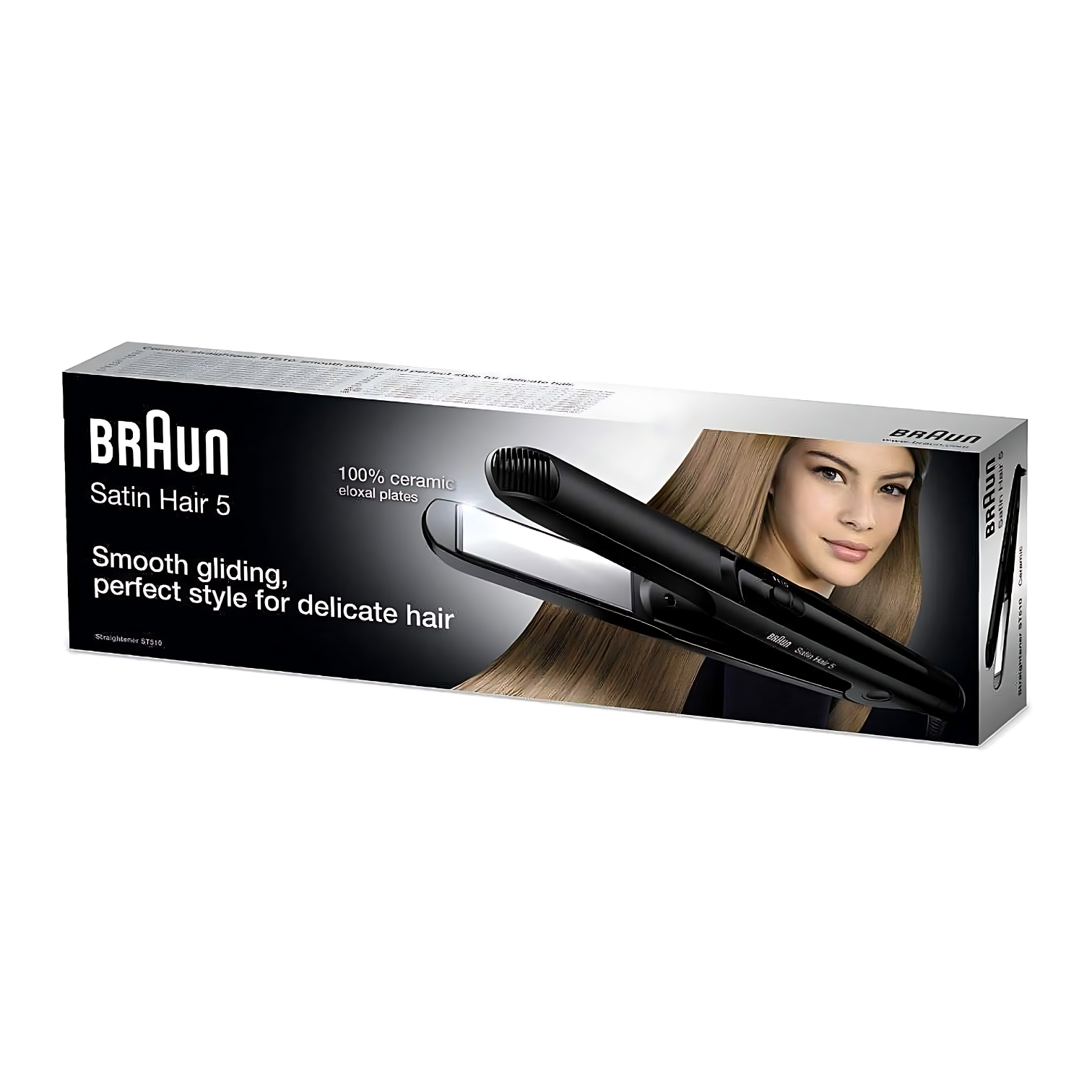 Braun Satin Hair 5 - ST510 Hair Straightener with Ceramic Plates - Salon-Quality Styling for Smooth Hair