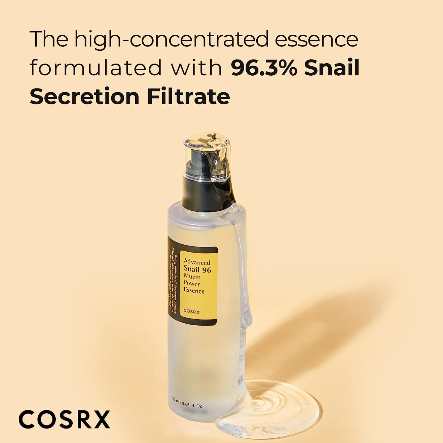 COSRX Advanced Snail Mucin 96% Power Repairing Essence 3.38 fl.oz 100ml