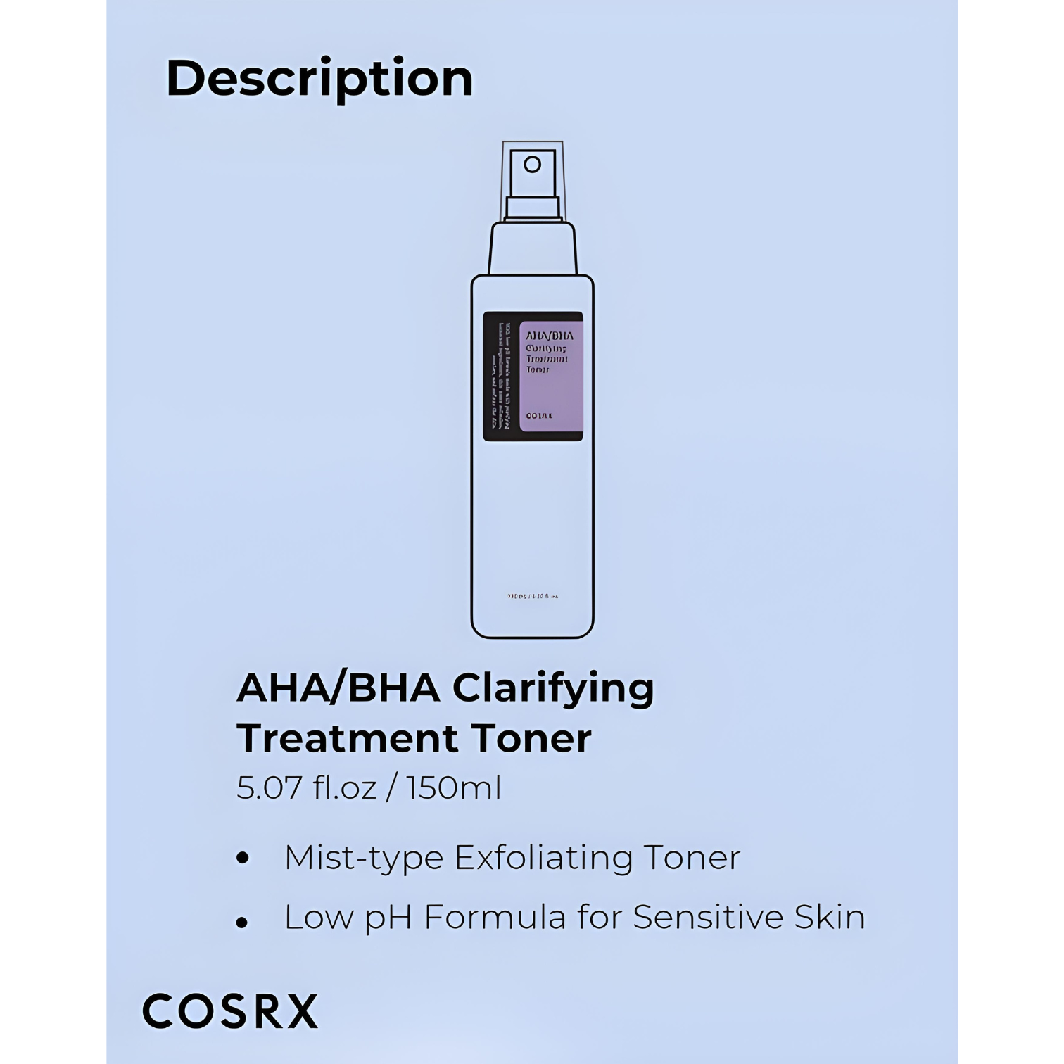 COSRX – AHA BHA Clarifying Treatment Toner 150ml