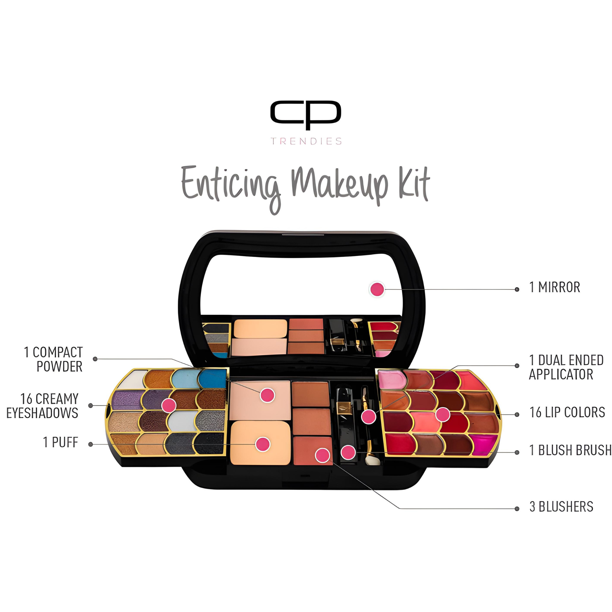 CP Trendies Makeup Kit 83 - ENTICING - Ultimate Color - Gift Set for Women/Girls | All-in-One Makeup Kit for a Flawless Look