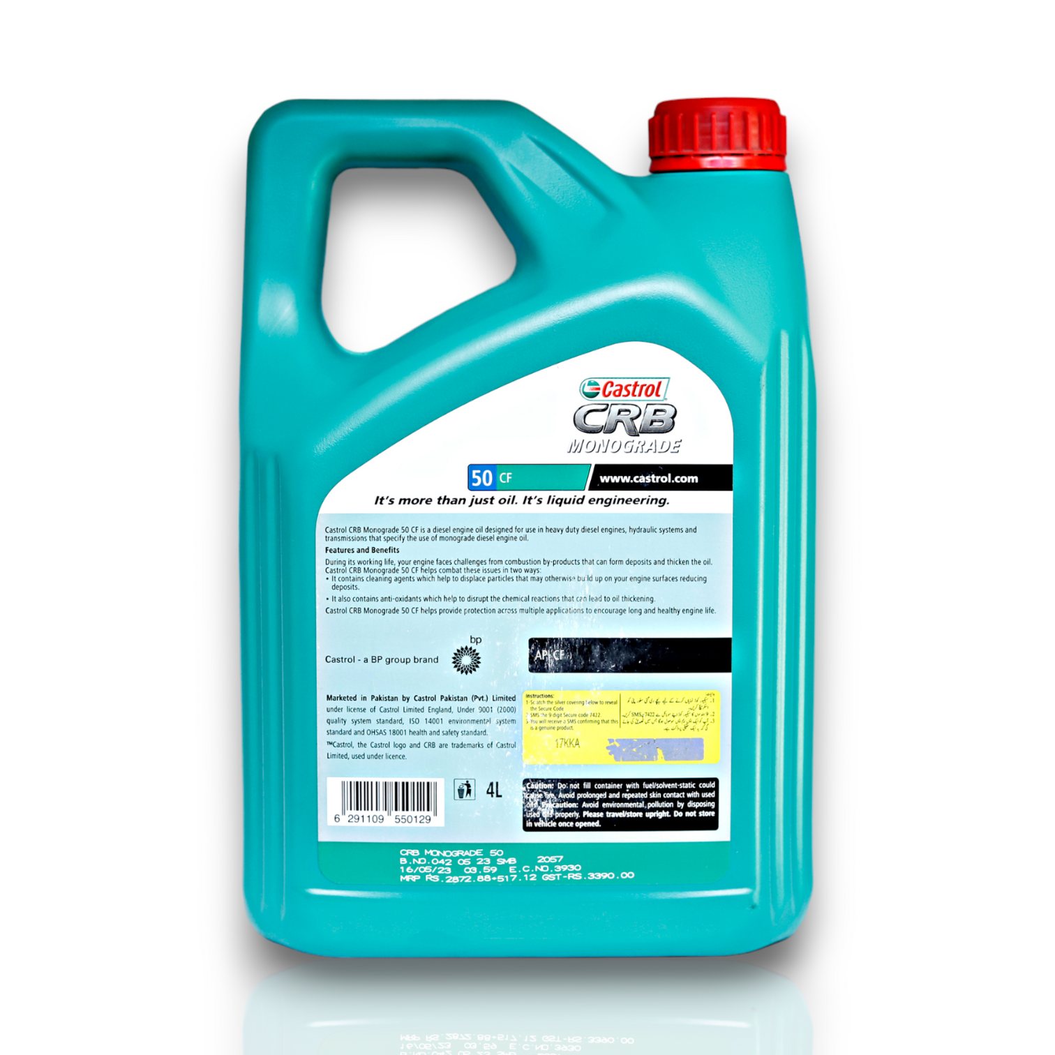 Castrol CRB Monograde 50CF Engine Oil 4L