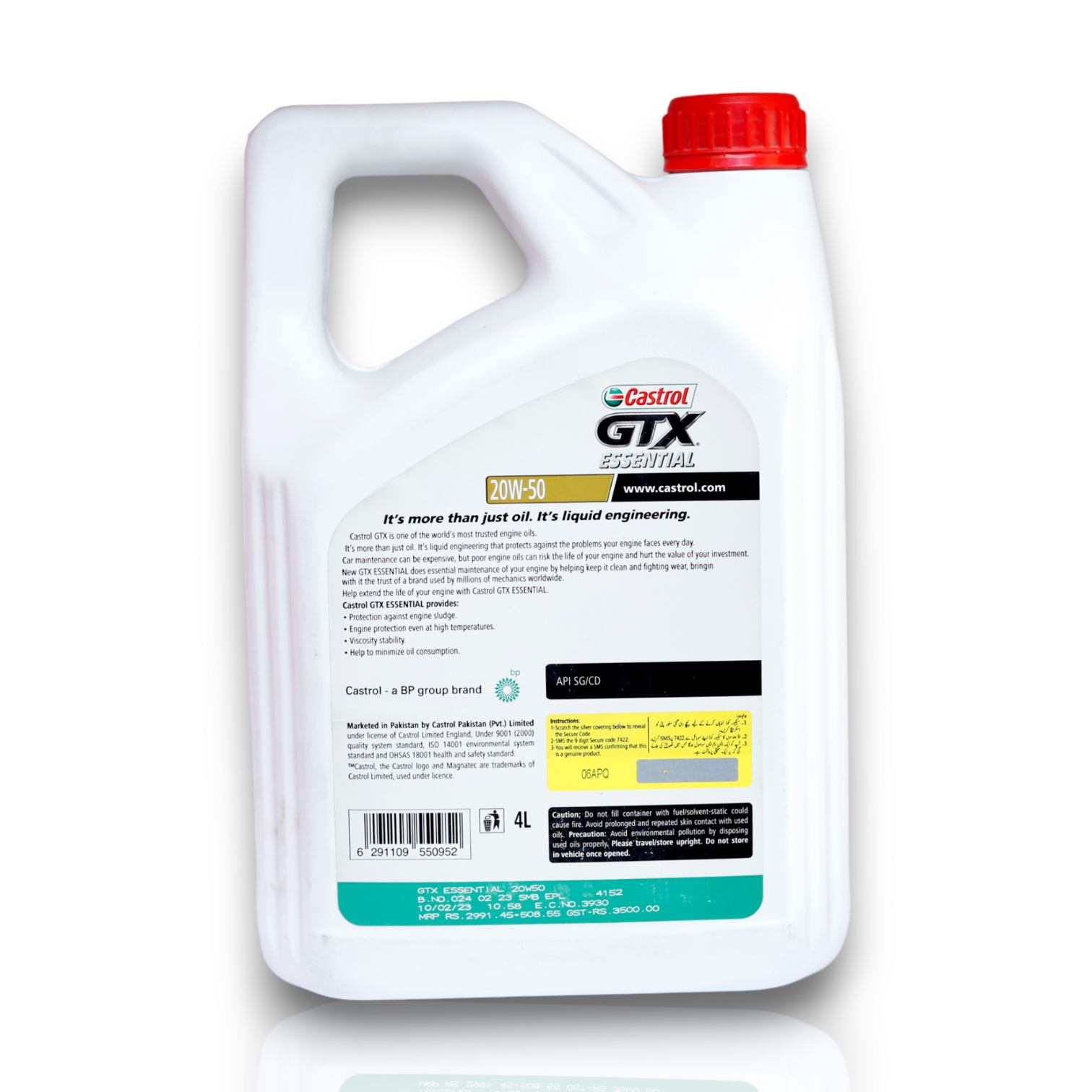 Castrol Engine Oil GTX Essantial 20W-50 4L