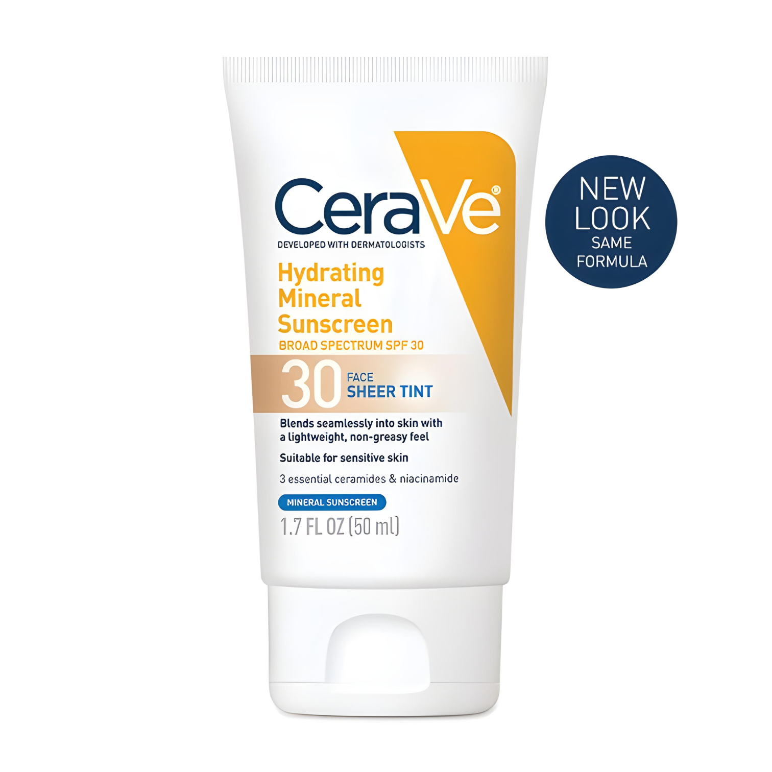 CeraVe Hydrating Mineral Sunscreen SPF 30 Face Sheer Tint 