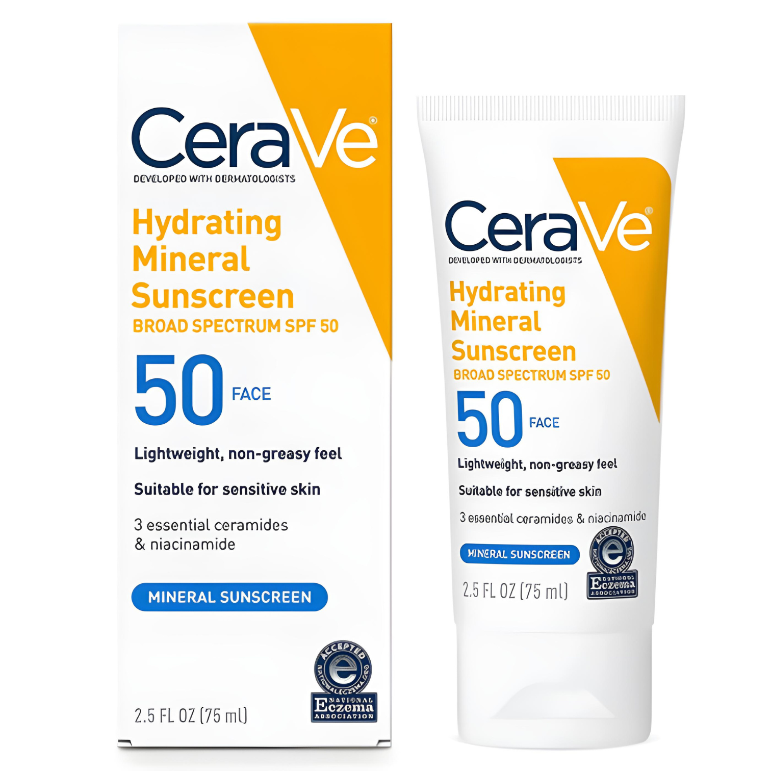 CeraVe Hydrating Mineral Sunscreen SPF 50 Face Lotion