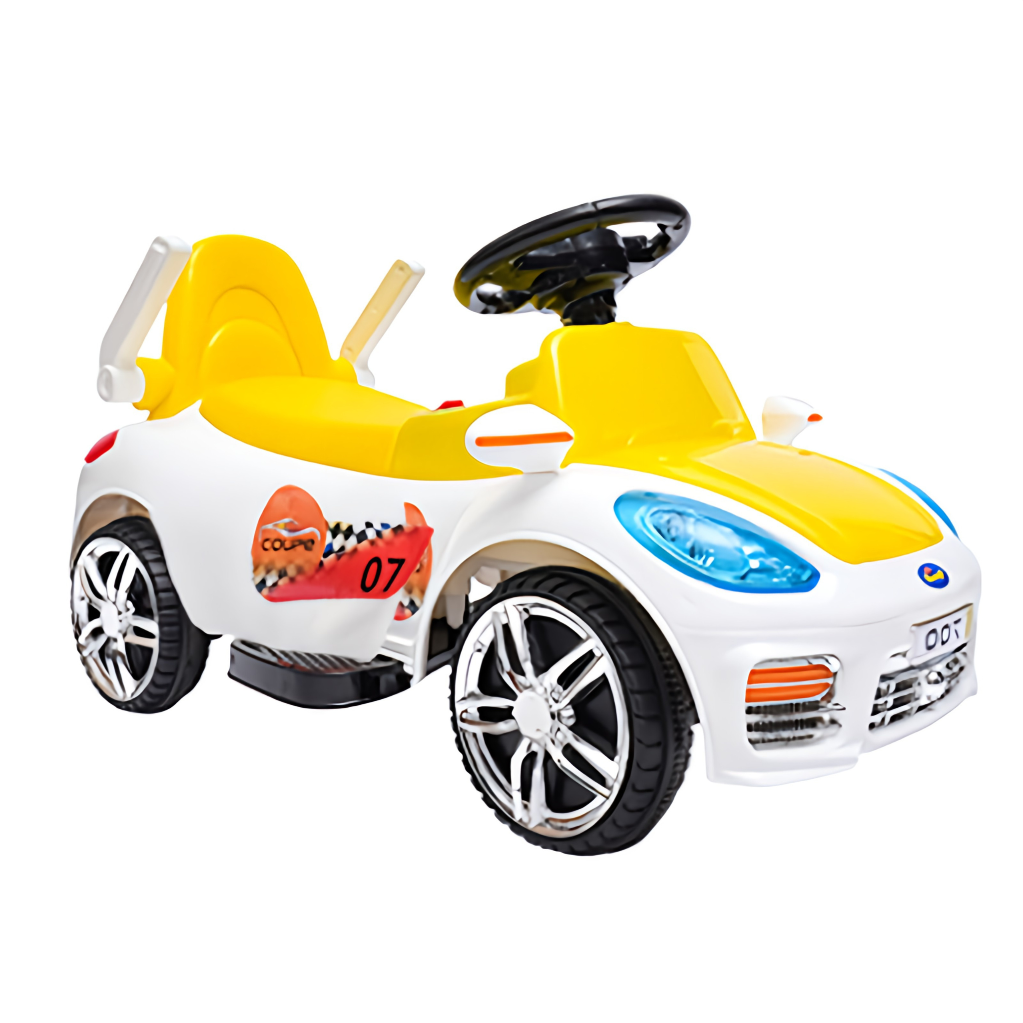 Coupe Battery Operated Kids Electric Car - Yellow