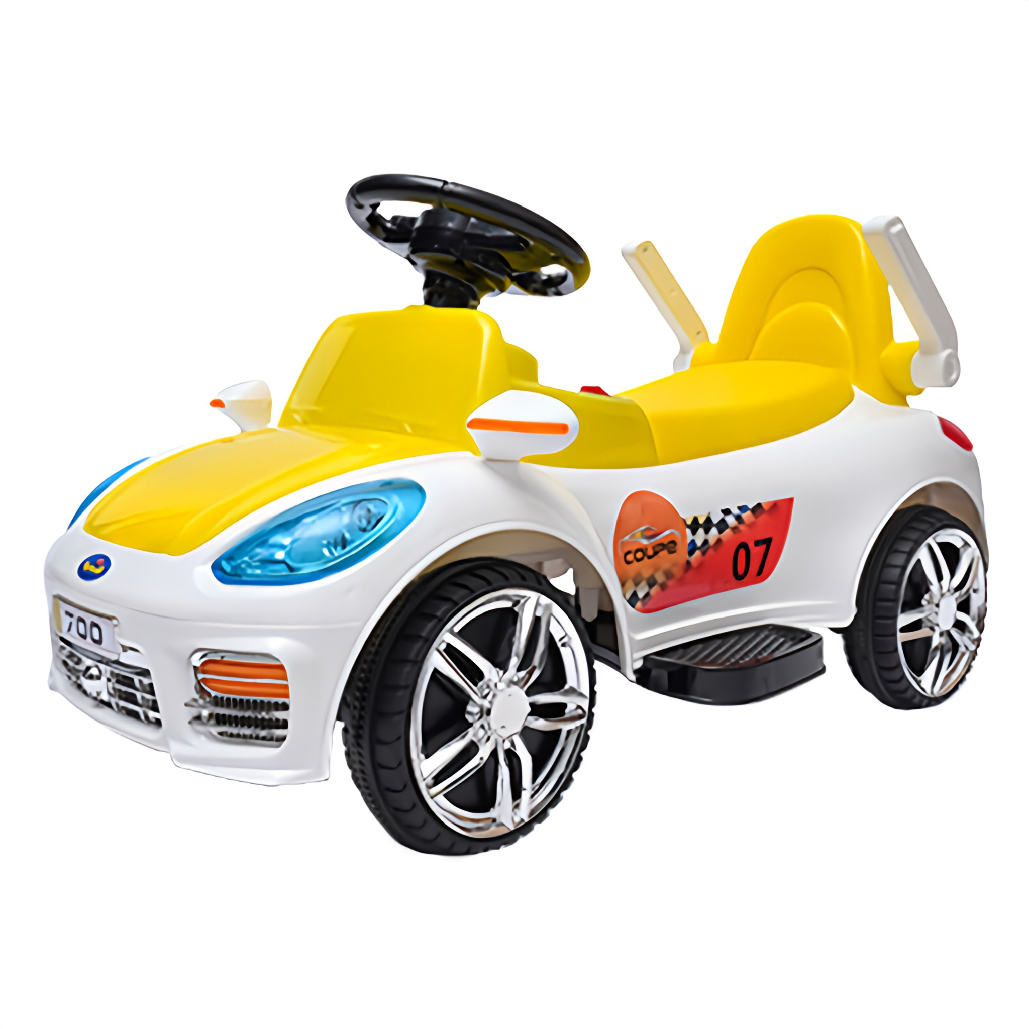 Coupe Battery Operated Kids Electric Car - Yellow