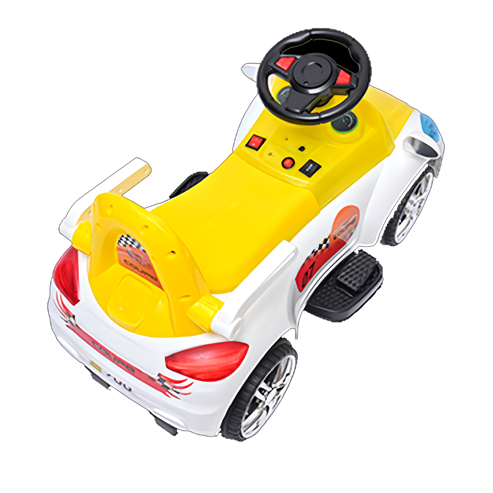 Coupe Battery Operated Kids Electric Car - Yellow