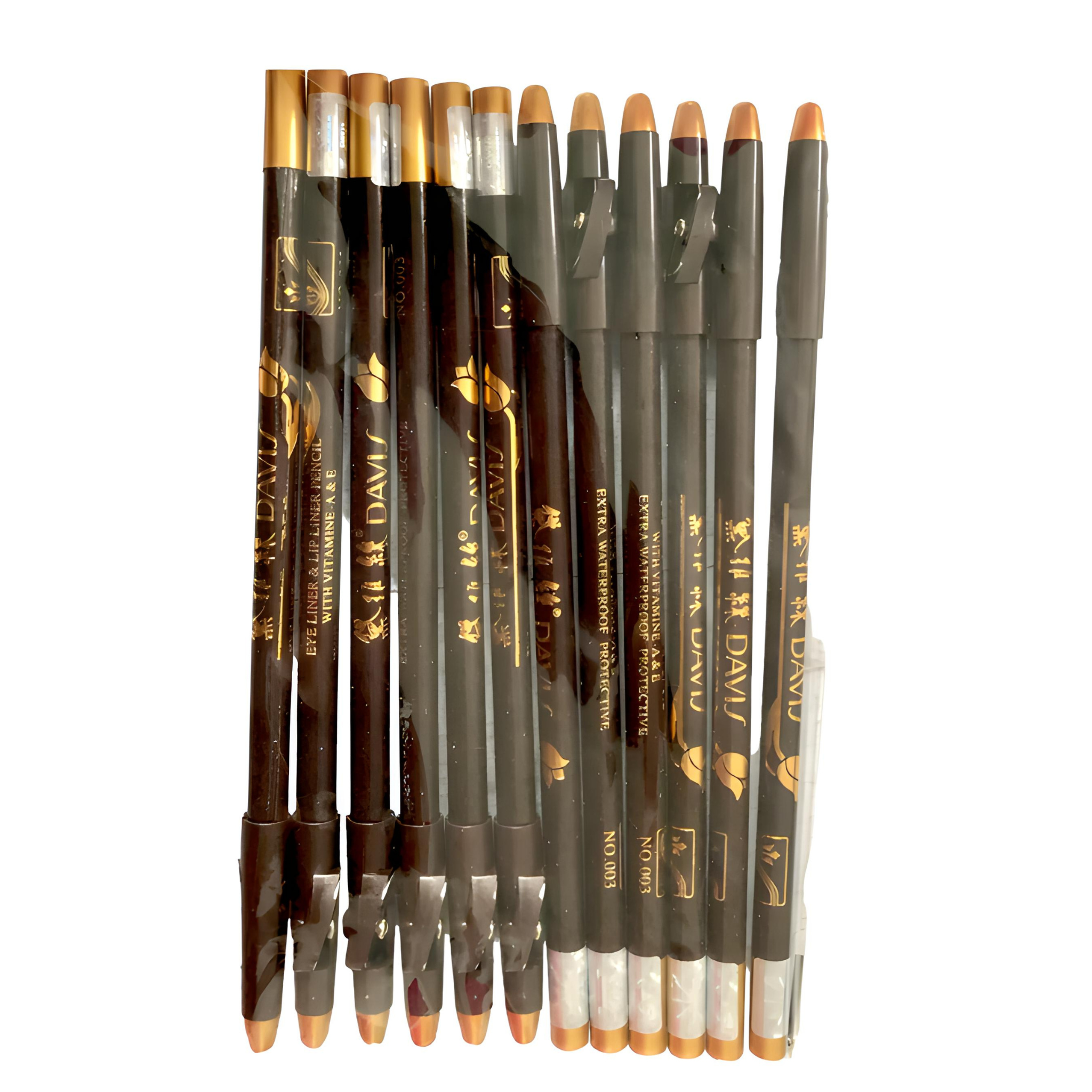 Davis Waterproof Eye Liner & Lip Liner Pencil | Long-Lasting & Precise Makeup No.003Davis Waterproof Eye Liner & Lip Liner Pencil | Long-Lasting & Precise Makeup No.003