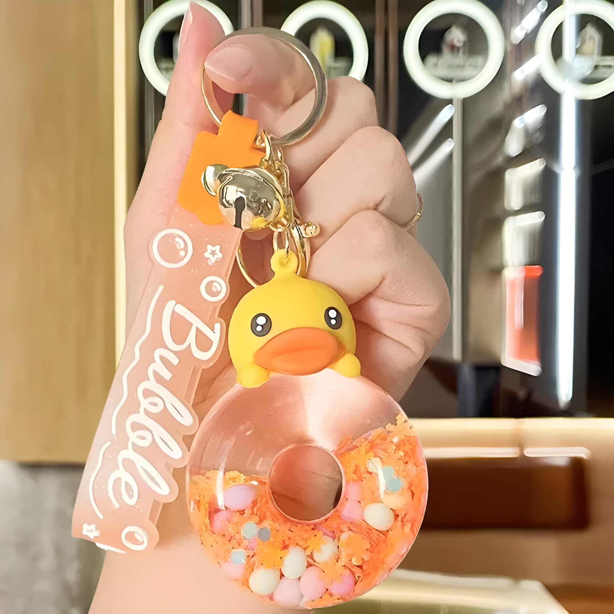 Donut Melody Kuromi Liquid Keychain for Kids & Girls