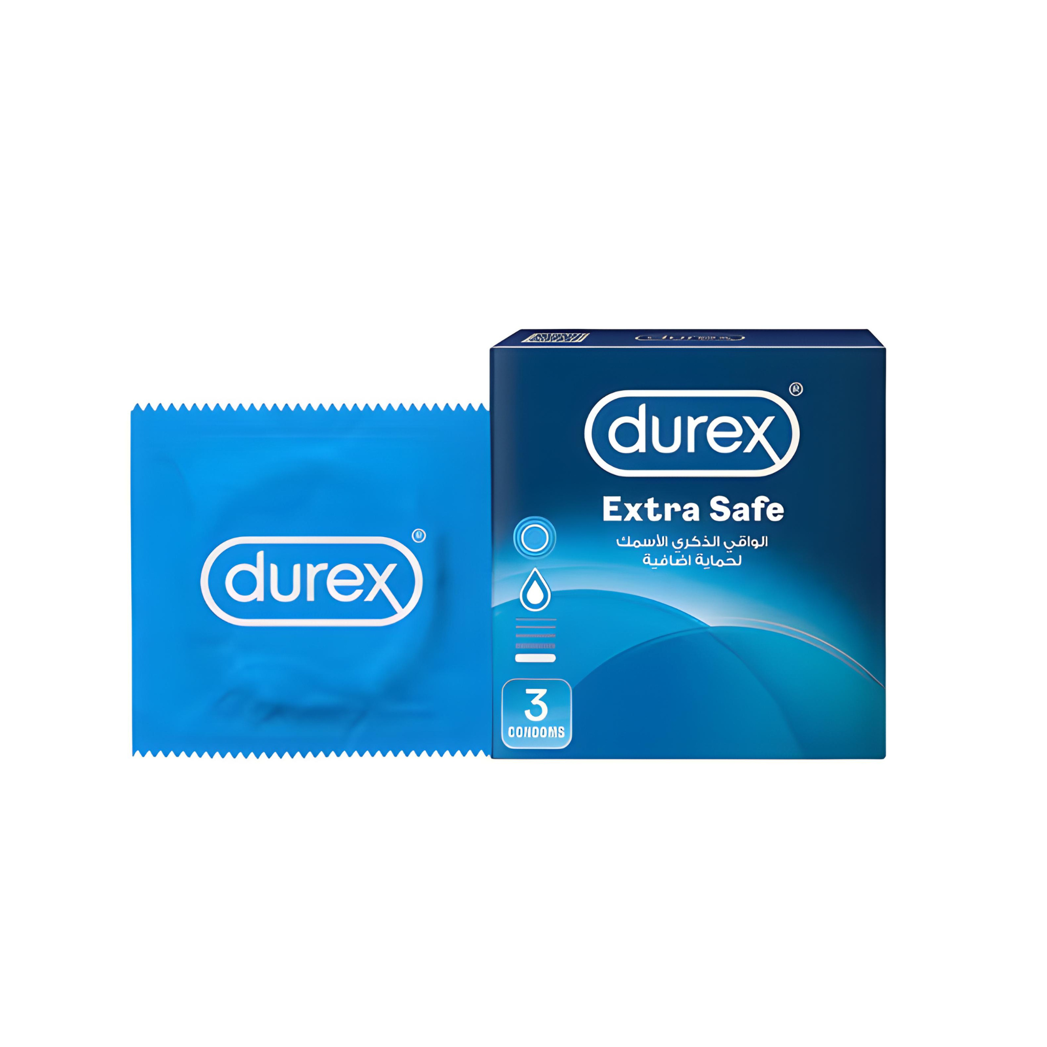 Durex Extra Safe Condoms - Pack of 3 | Extra Protection and Peace of Mind