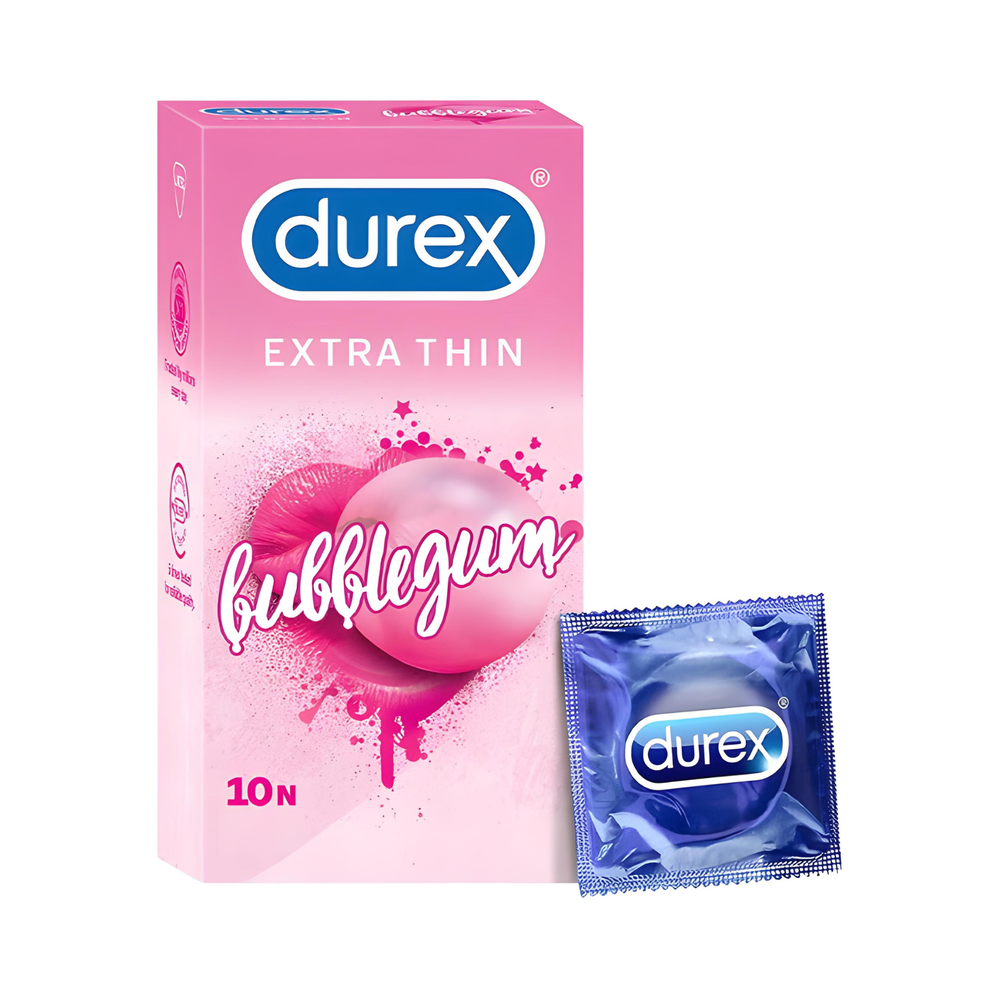 Durex Mix Flavored Condoms - Pack of 3 Boxes | Extra Thin Condoms for Men Bubblegum Condam