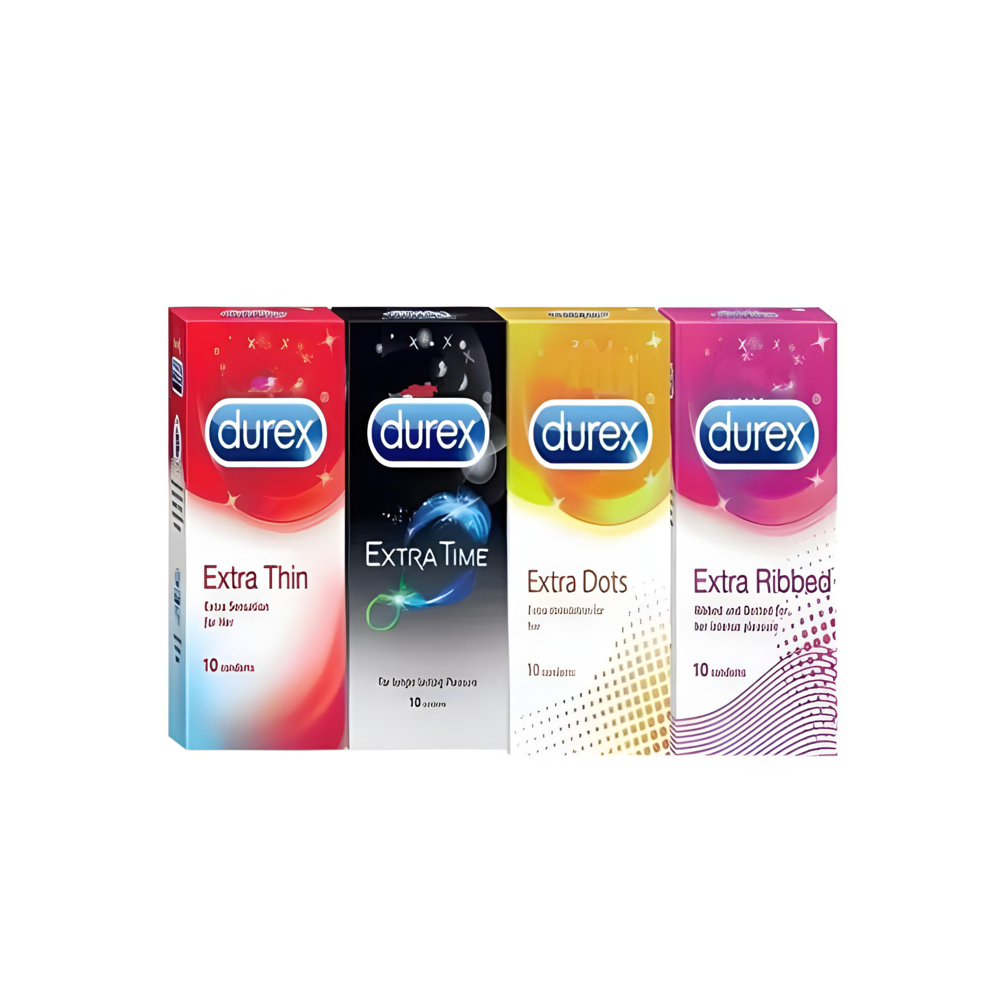 Durex Pleasure Pack - 10 Count (Pack of 4) | Ultimate Variety Pack