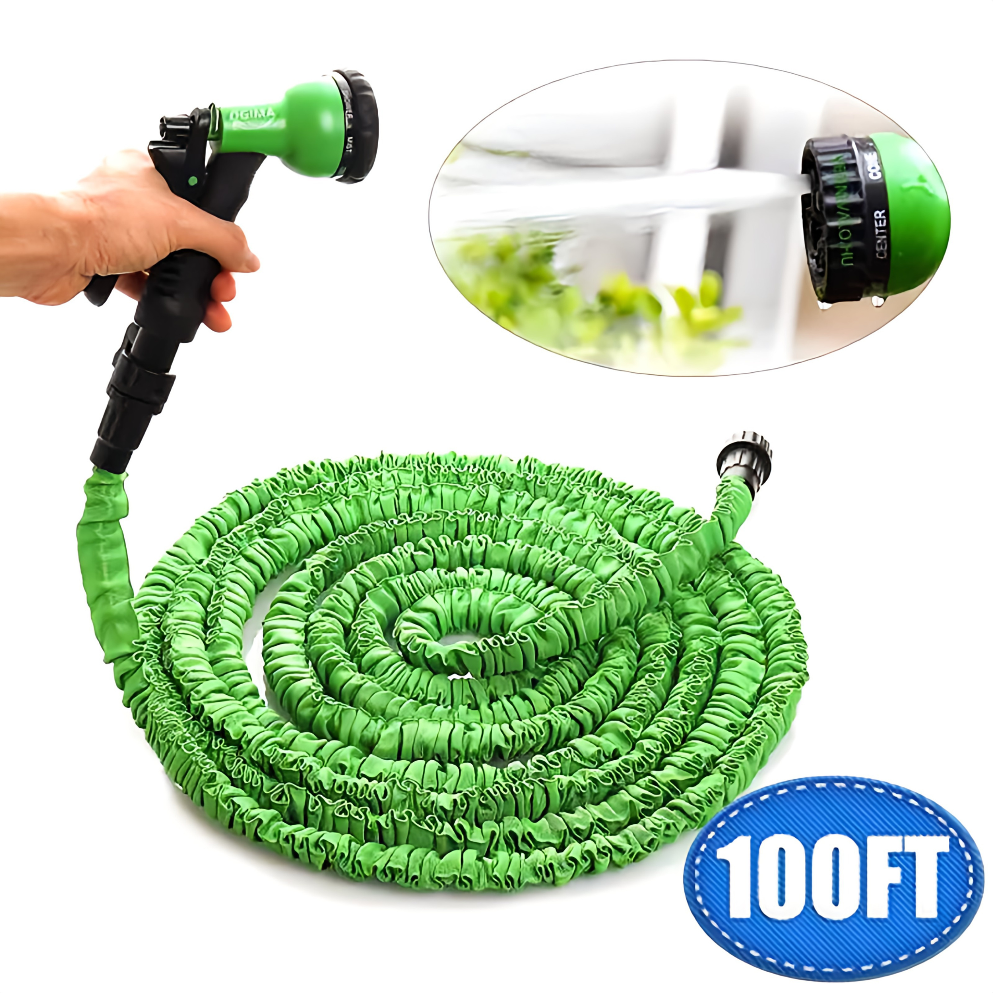 Expandable Flexible Magic Water Hose Pipe With Spray 100ft (30m)