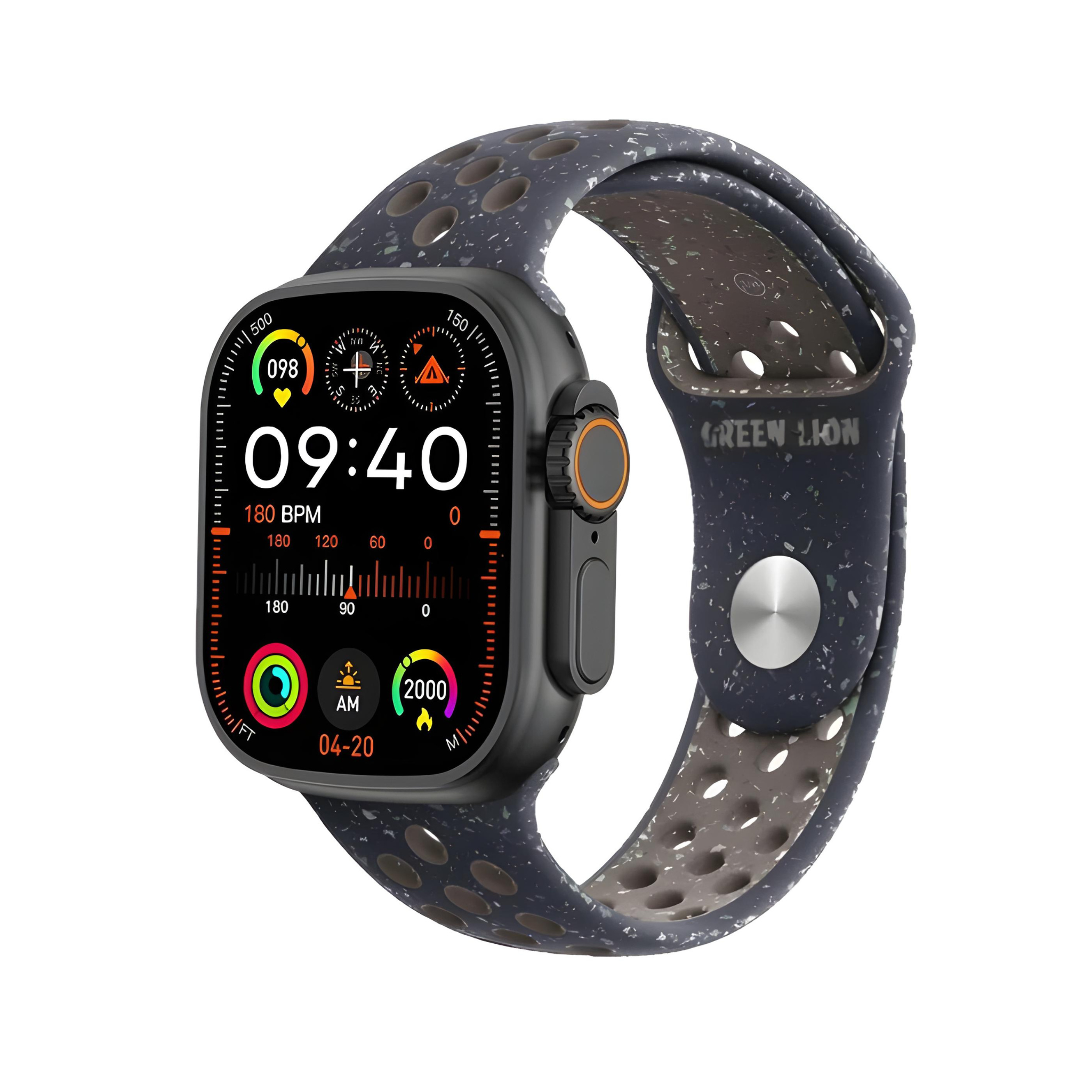 Green Lion Ultra Active Smart Watch Premium Quality - Waterproof, Fitness Tracker, Heart Rate Monitor, and Notification Center