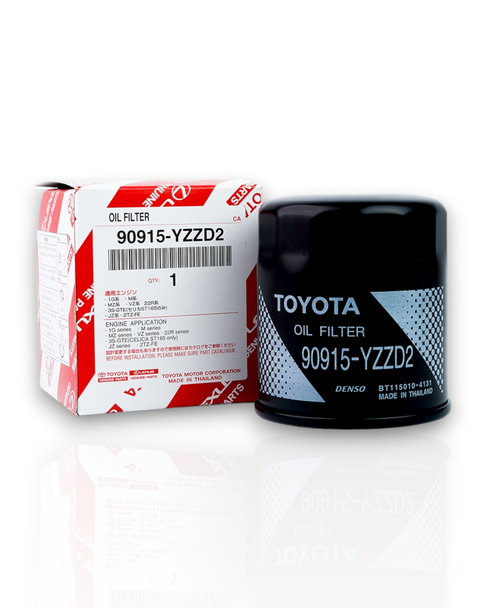 Genuine Toyota Oil Filter 90915-YZZD2  Use for Hilux, Hiace, Fortuner & Prado 2TRFE ENGINE