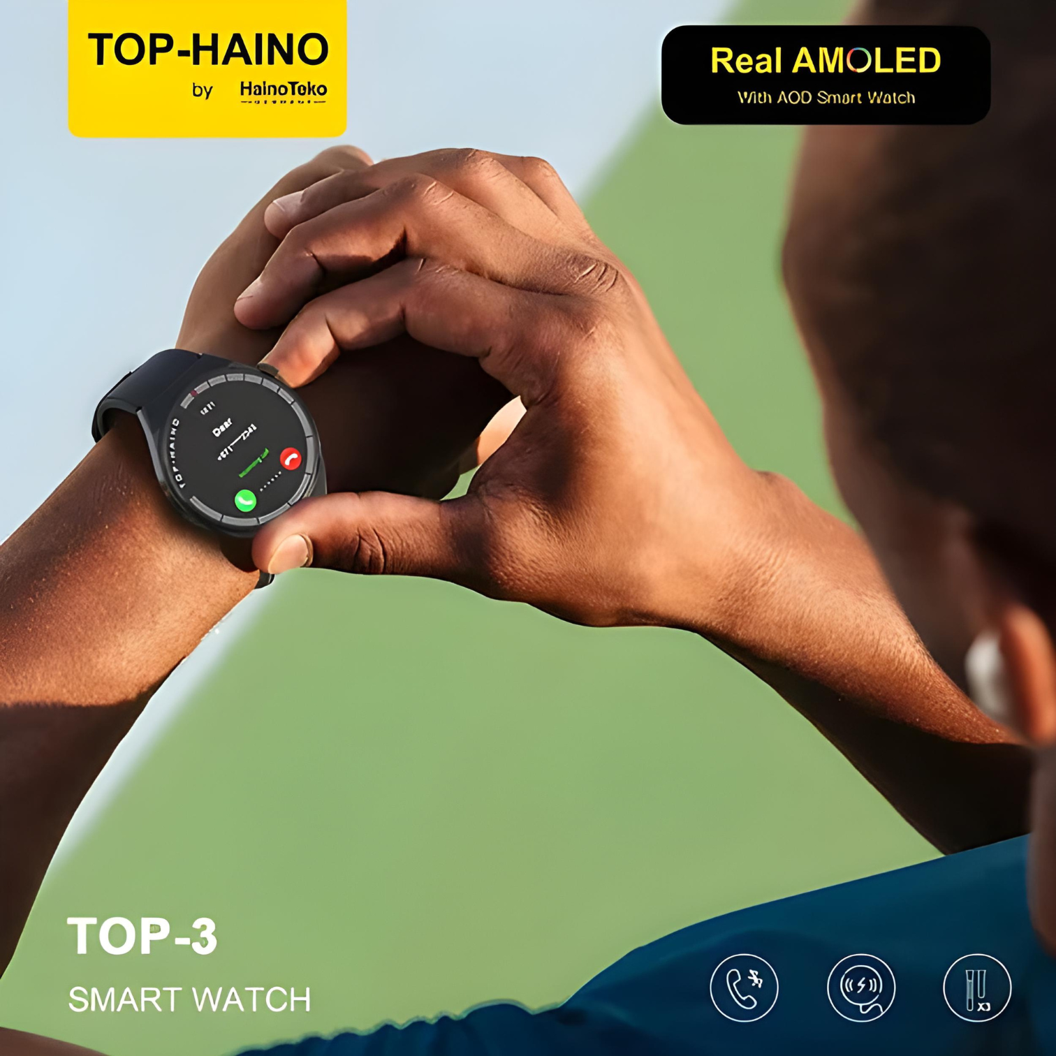 Haino Teko Germany Top-3 with Real AMOLED Always on Display (Men's Smart Watch, Fitness Tracker, Health Monitor)