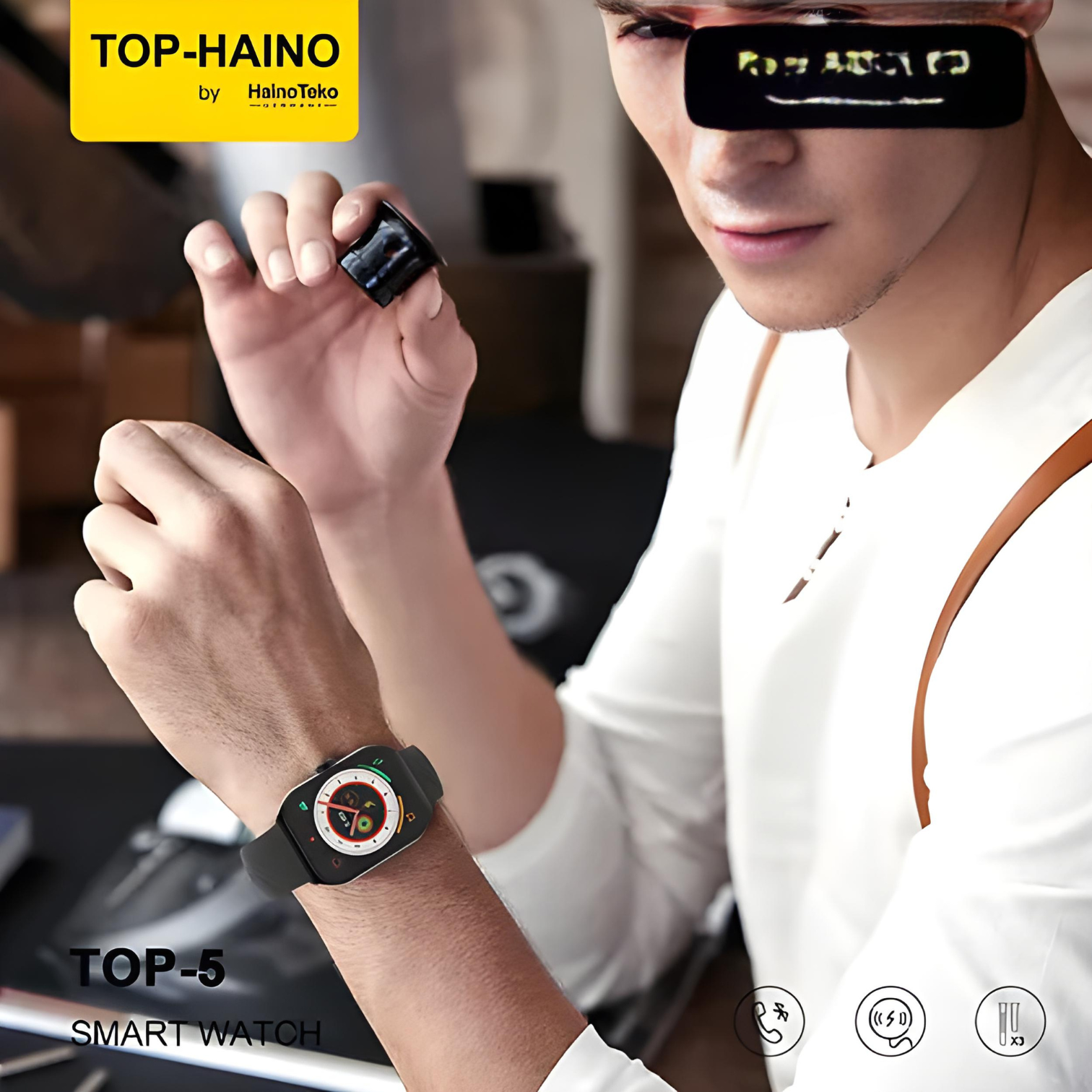 Haino Teko Germany Top-5 with Real AMOLED Always on Display (Men's Smart Watch, Fitness Tracker, Health Monitor)