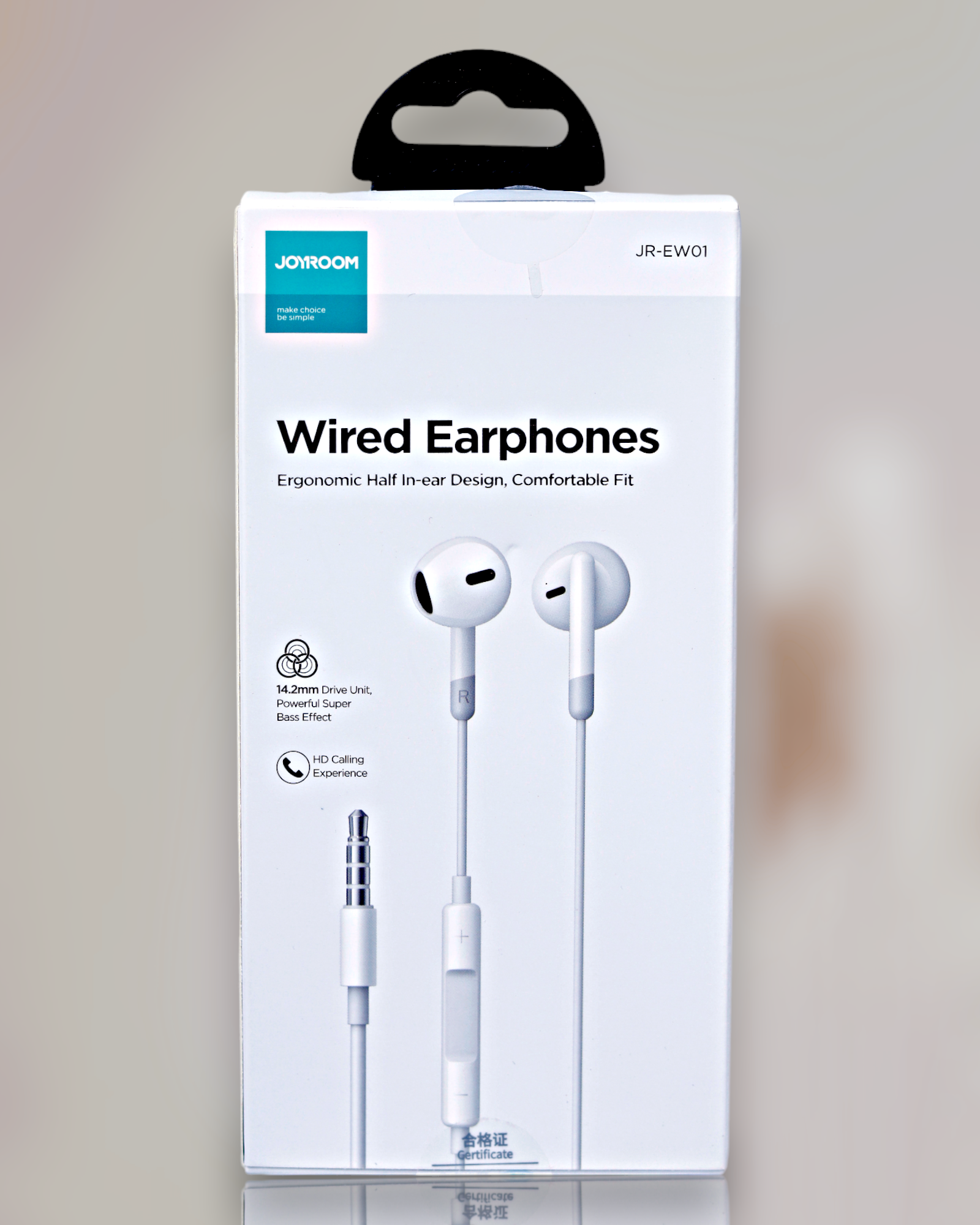 JOYROOM JR-EW07 Wired Earphones with Comfort Fit & Wide Frequency Range