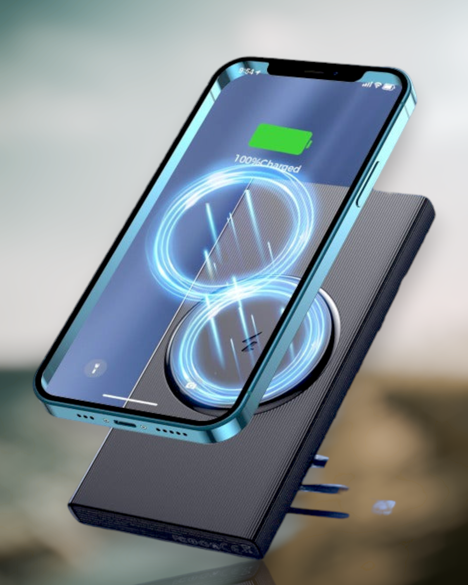 Joyroom JR-W010 Magnetic Power Bank: Fast 15W Wireless Charging & Dual USB Ports