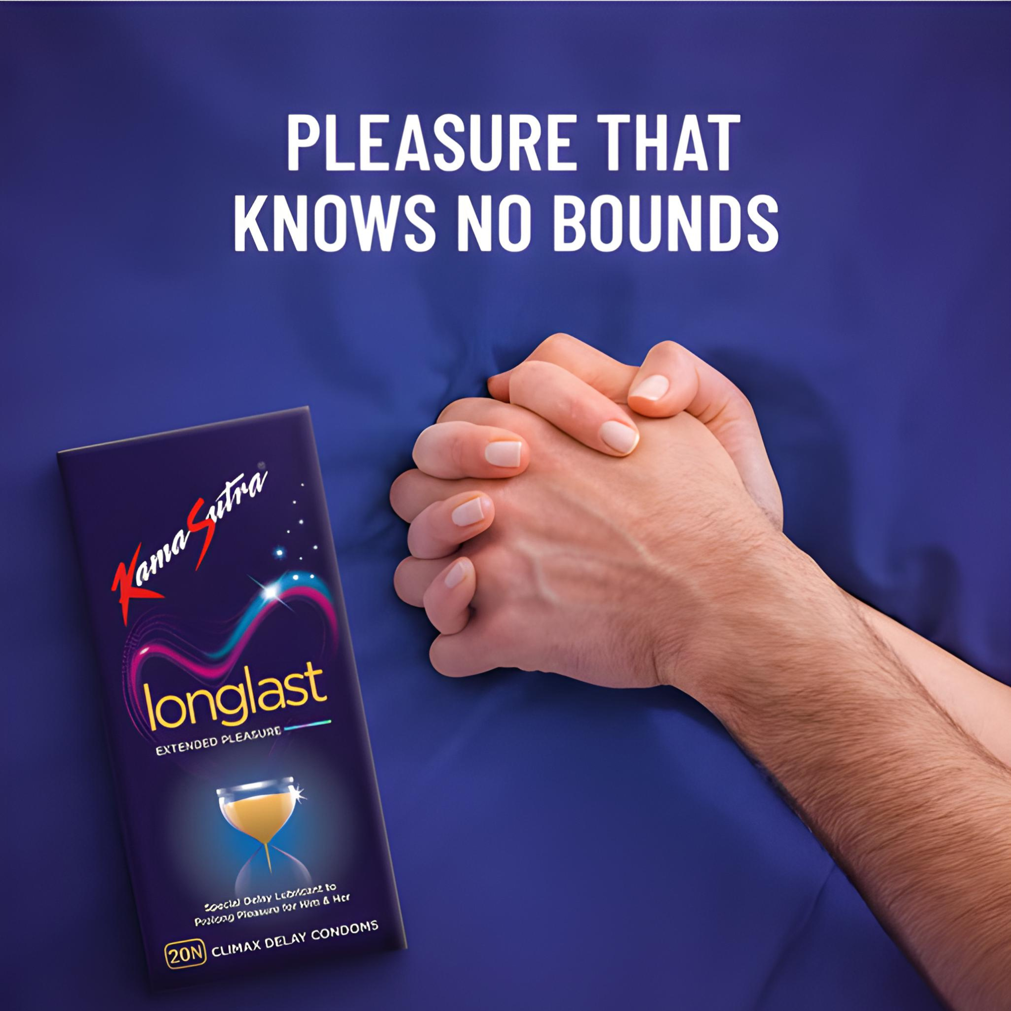 Kamasutra Long Last Condoms - Delay Climax & Extend Pleasure