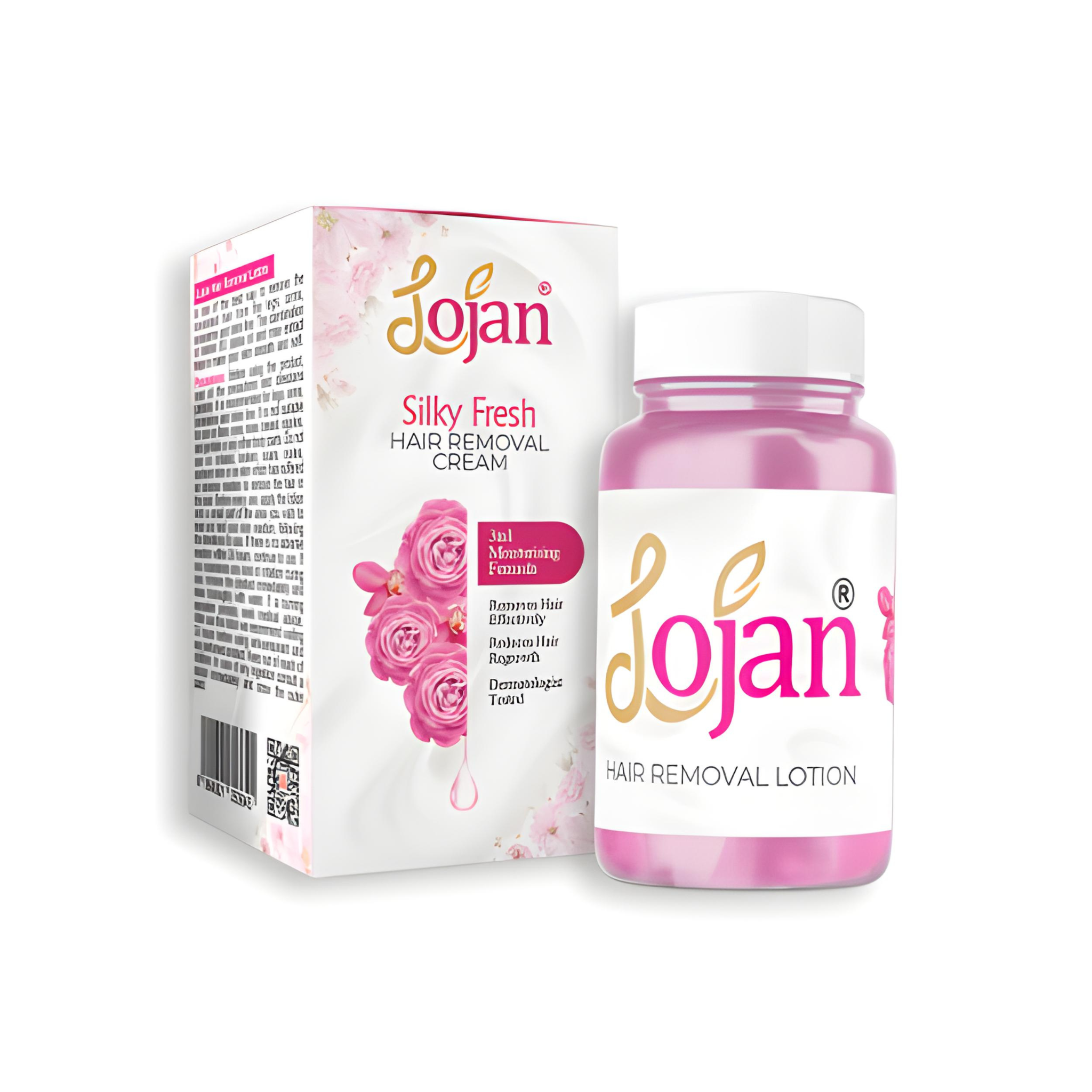  Lojan Silky Fresh Hair Removal Lotion - 3 in 1 Moisturizing Formula - Easy Hair Removal