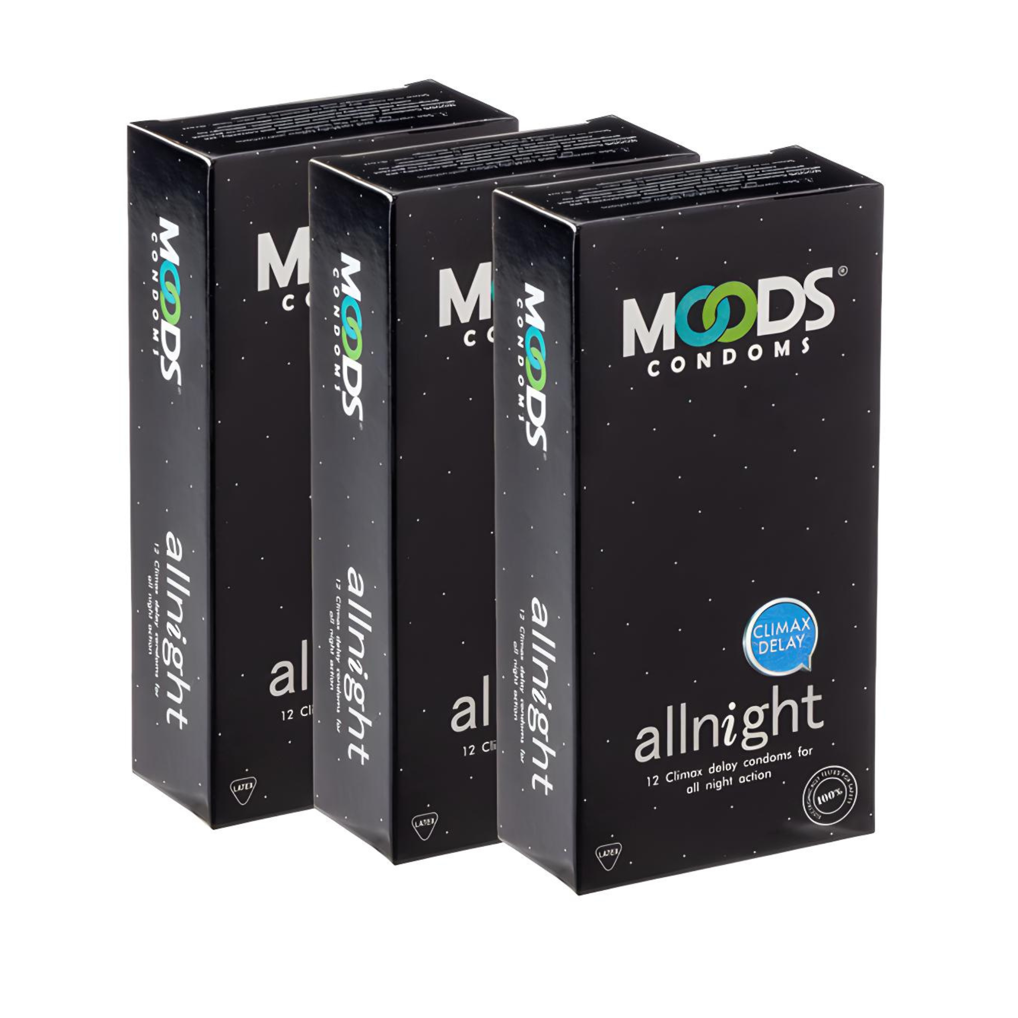 Moods All Night Condoms - Delay Climax & Extend Pleasure