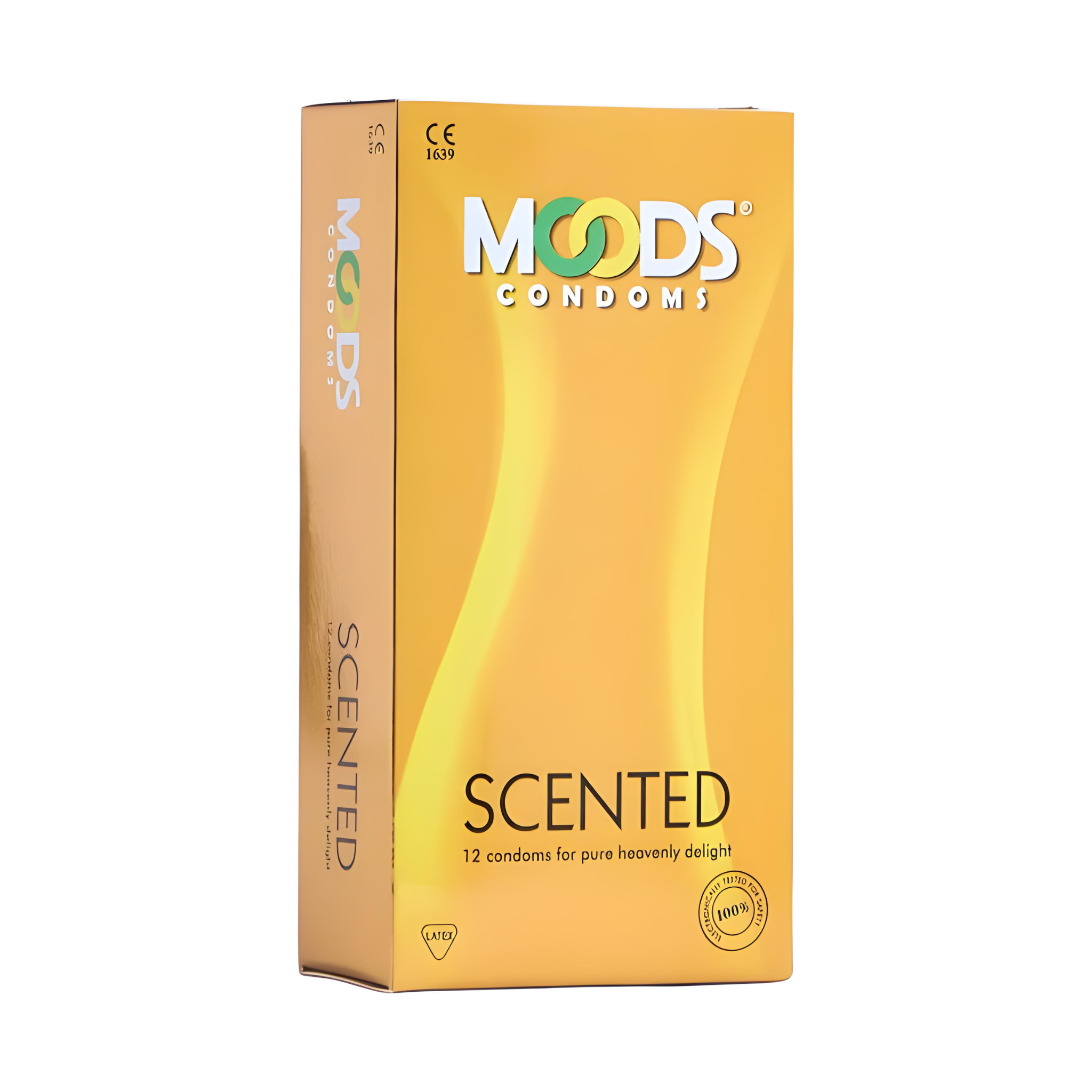 Moods Scented Condoms - 12 Pieces | Sensual and Safe Lovemaking