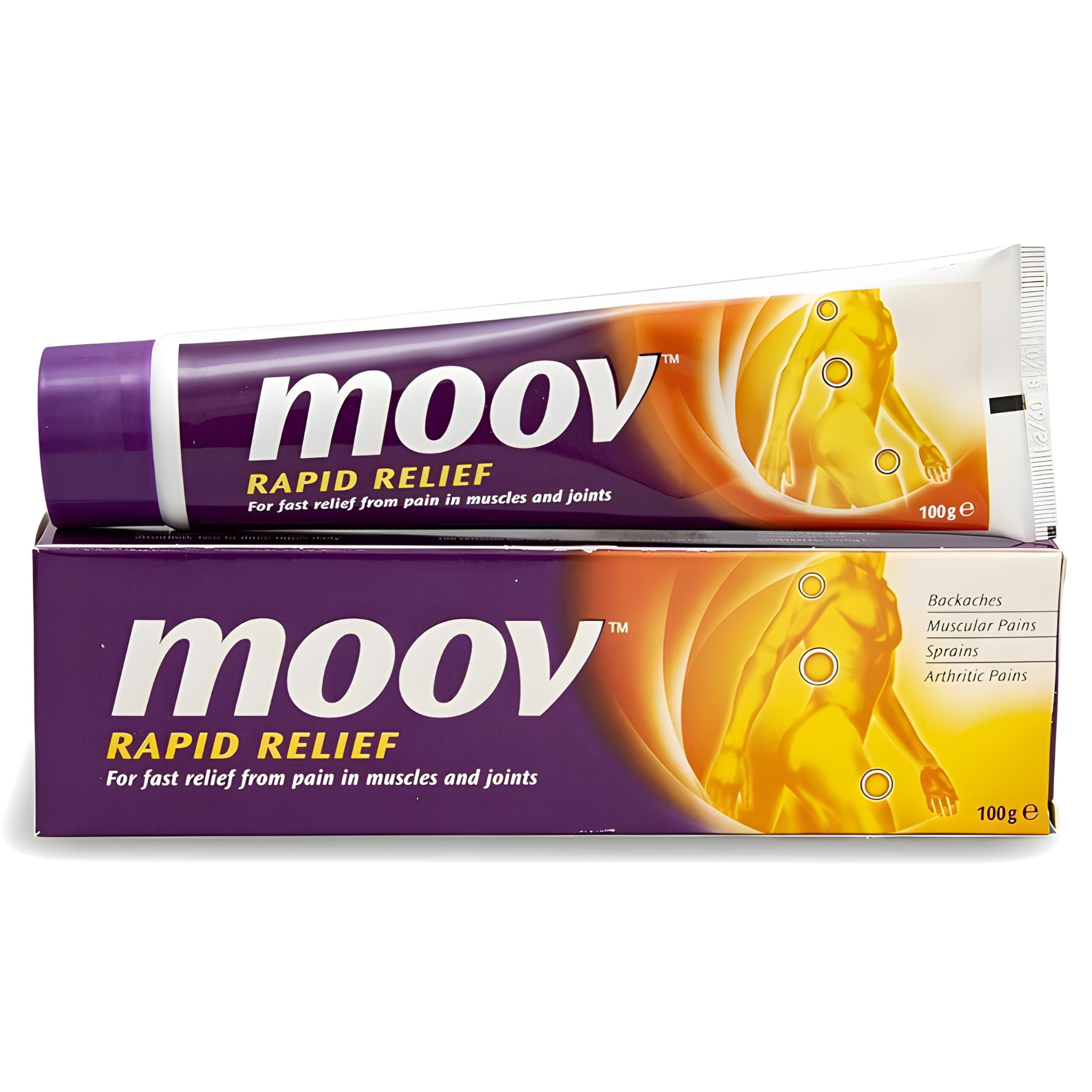 Moov Rapid Relief Cream for Pain in Muscles and Joints (100g) - Fast and Effective Pain Relief