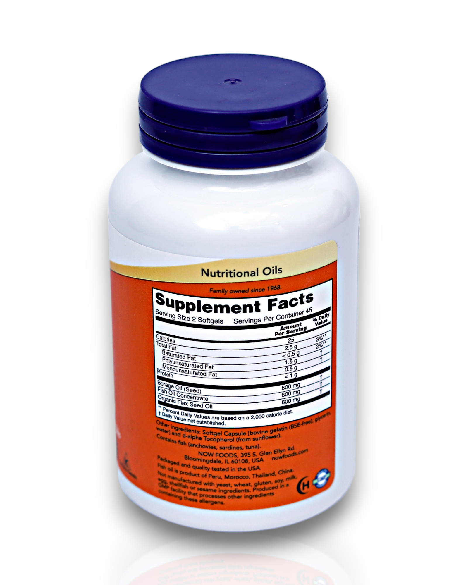 NOW Supplements, Super Omega 3-6-9 1200 mg