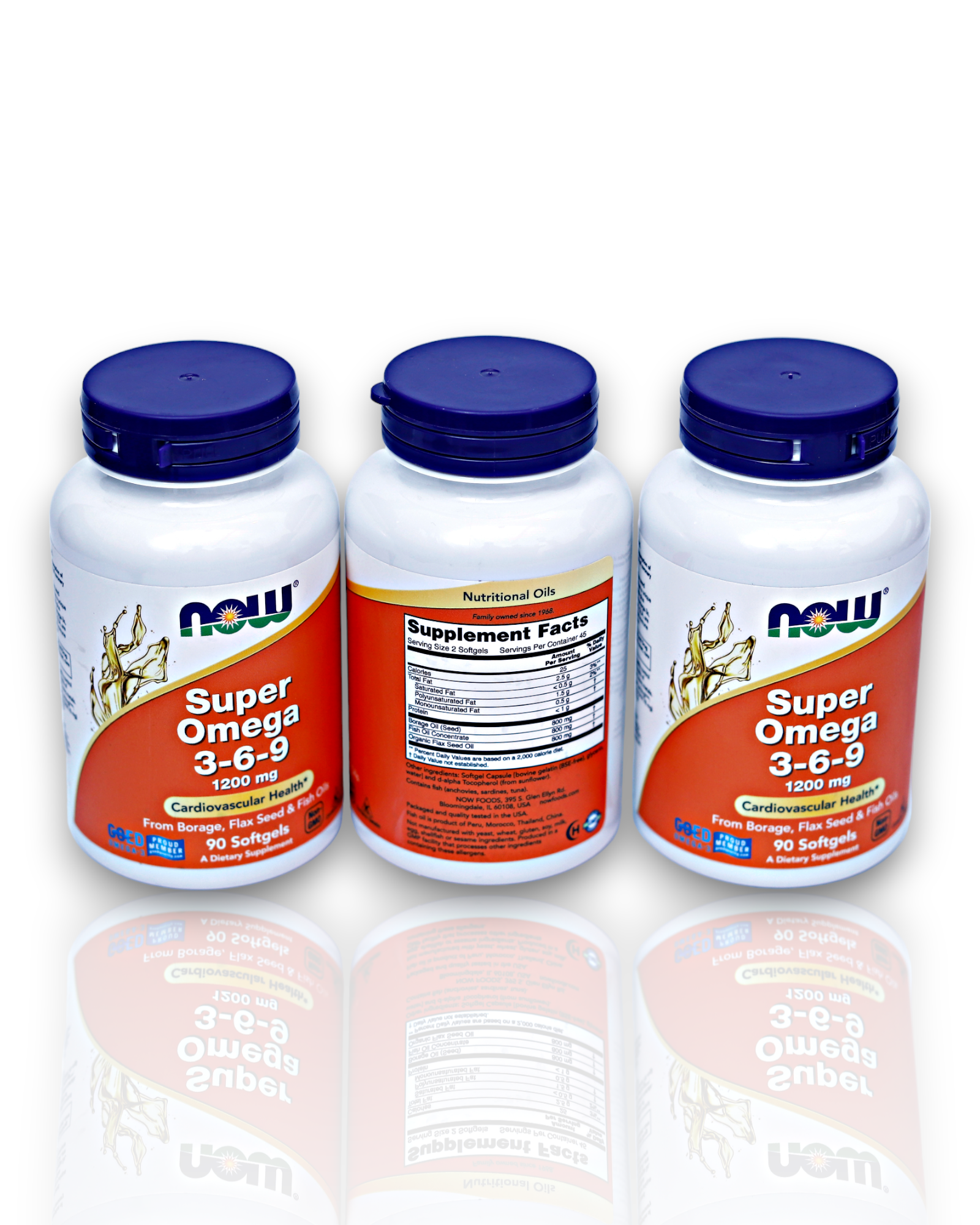 NOW Supplements, Super Omega 3-6-9 1200 mg