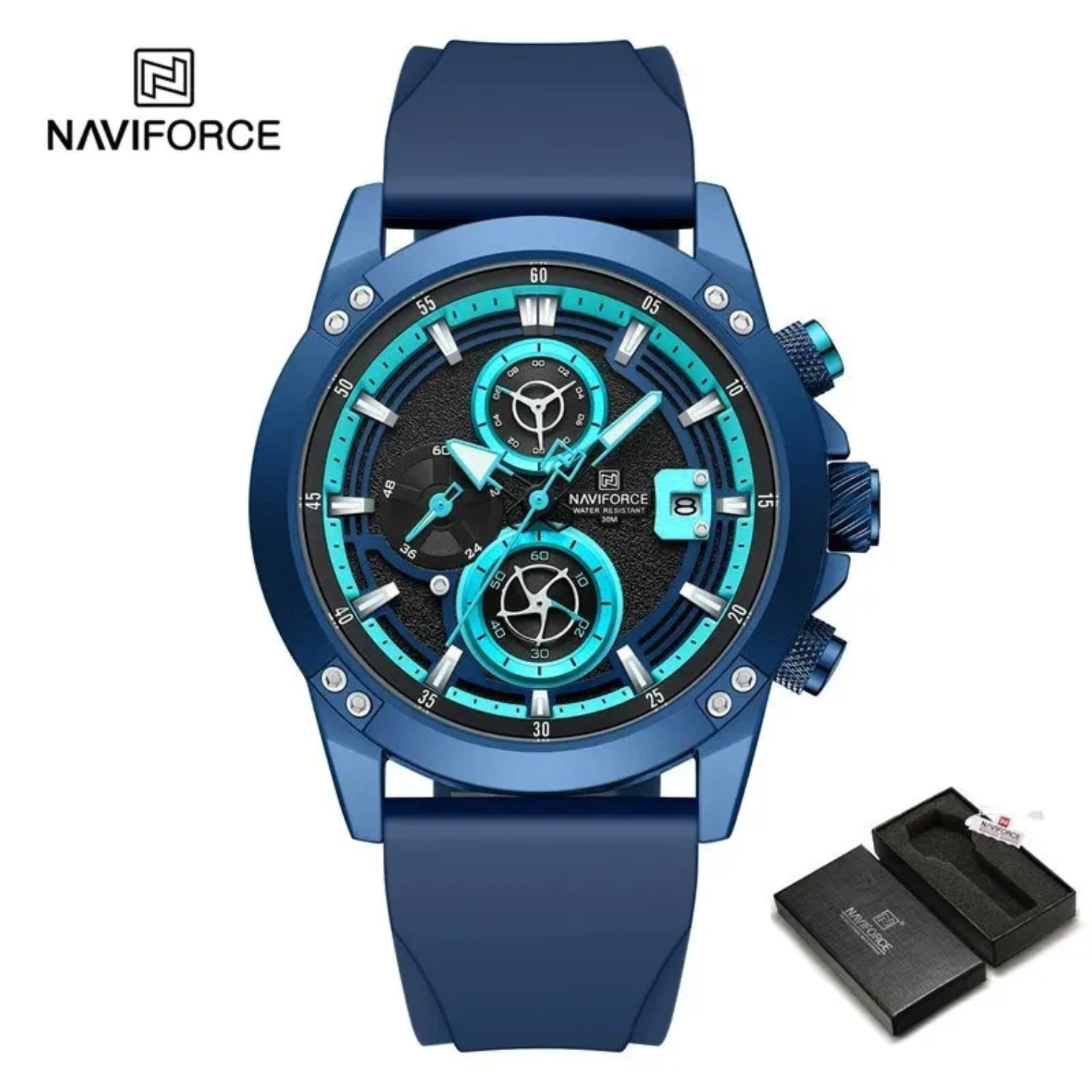 NaviForce NF-8033 Dynamic Dial Bold & Eye Catching Waterproof Hand Watch