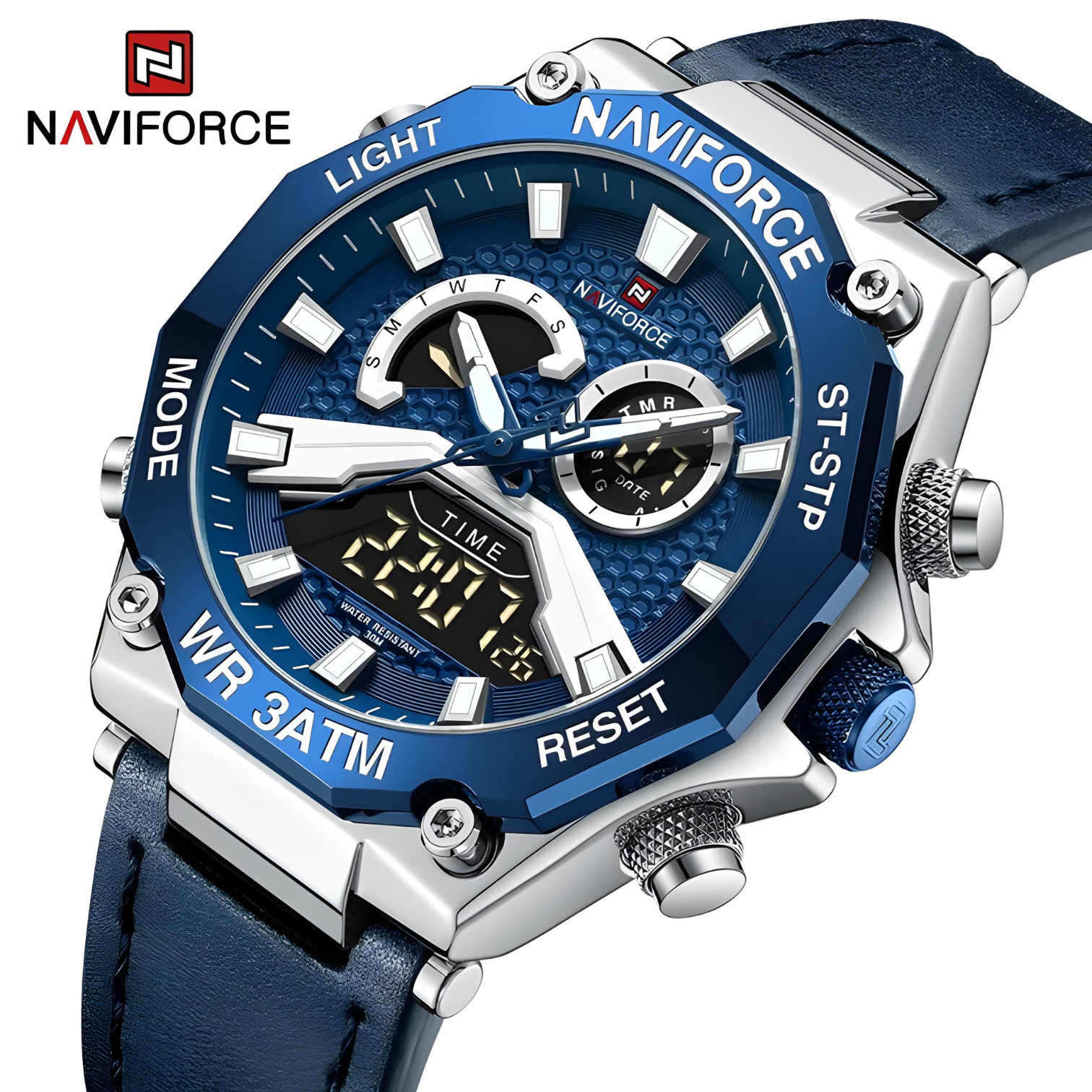 NaviForce NF-9220 Dual Time Latest Edition Wrist Watch for Boys