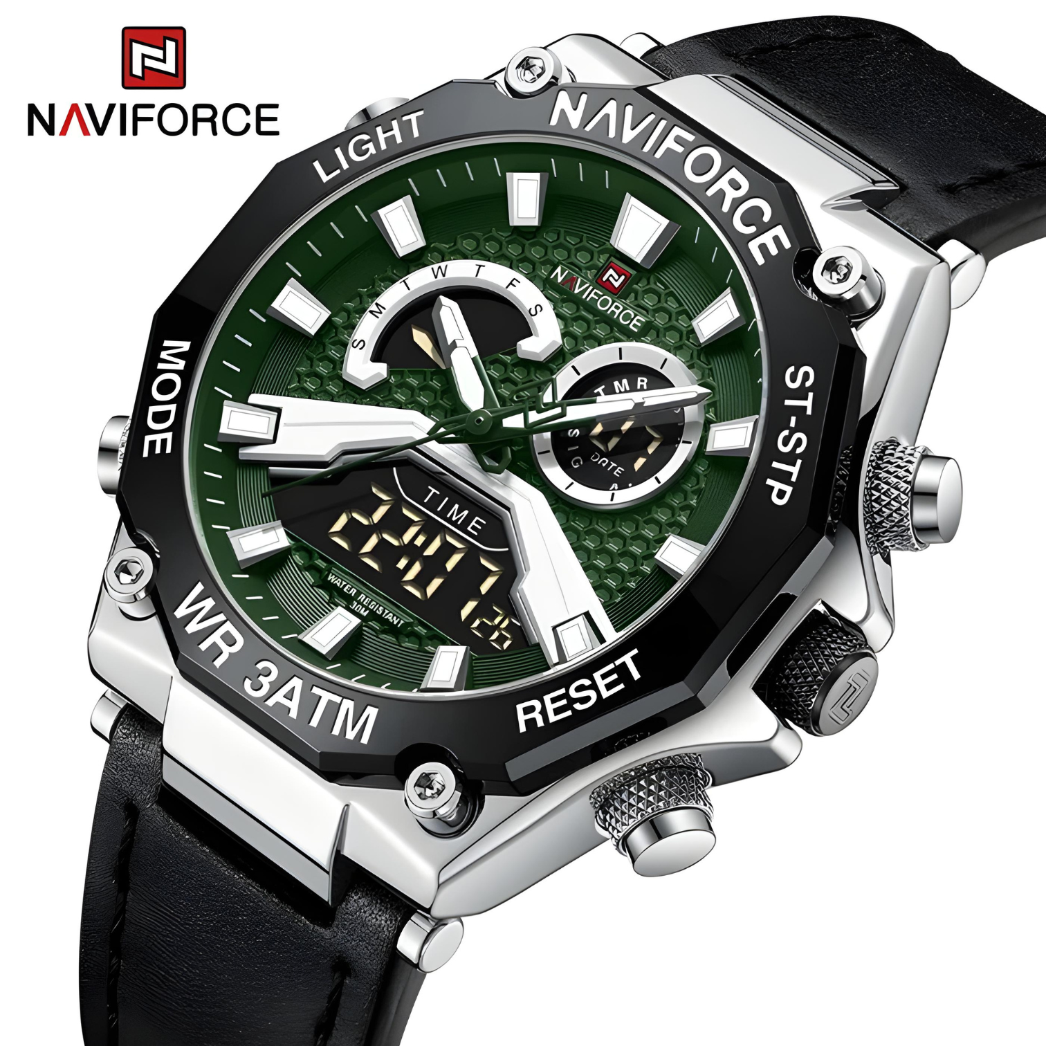 NaviForce NF-9220 Dual Time Latest Edition Wrist Watch for Boys