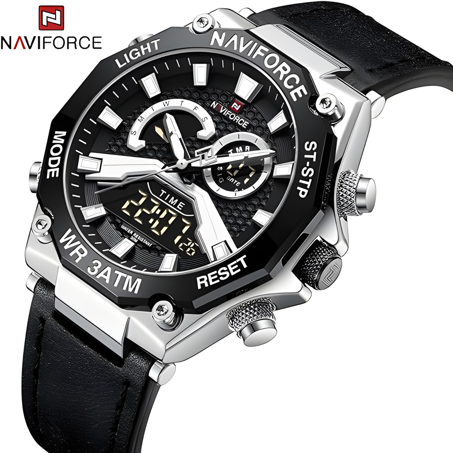 NaviForce NF-9220 Dual Time Latest Edition Wrist Watch for Boys